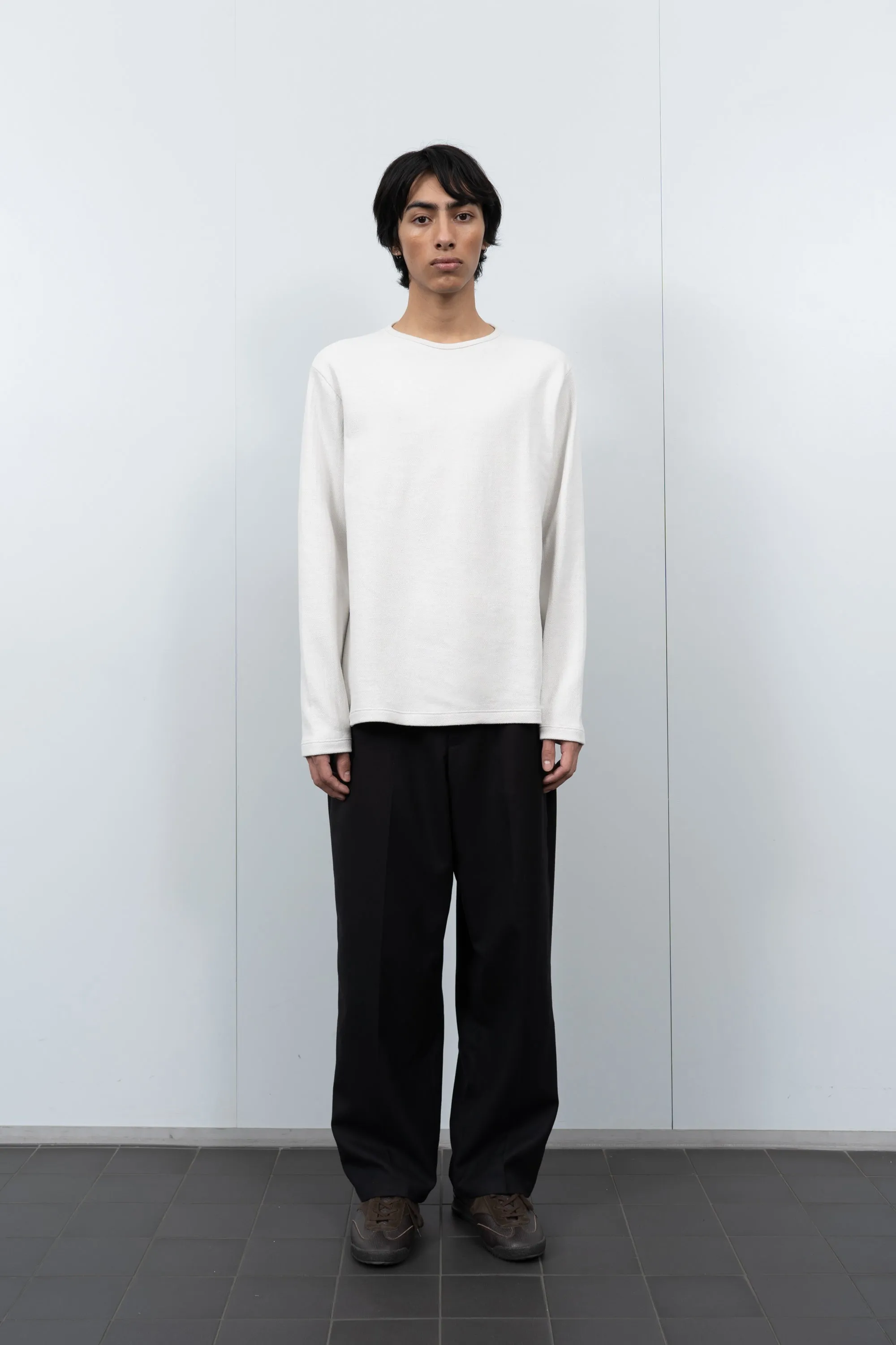 DOUBLE KNIT SWEATER - OFF WHITE sold by Lady White Co. product image thumbnail 2