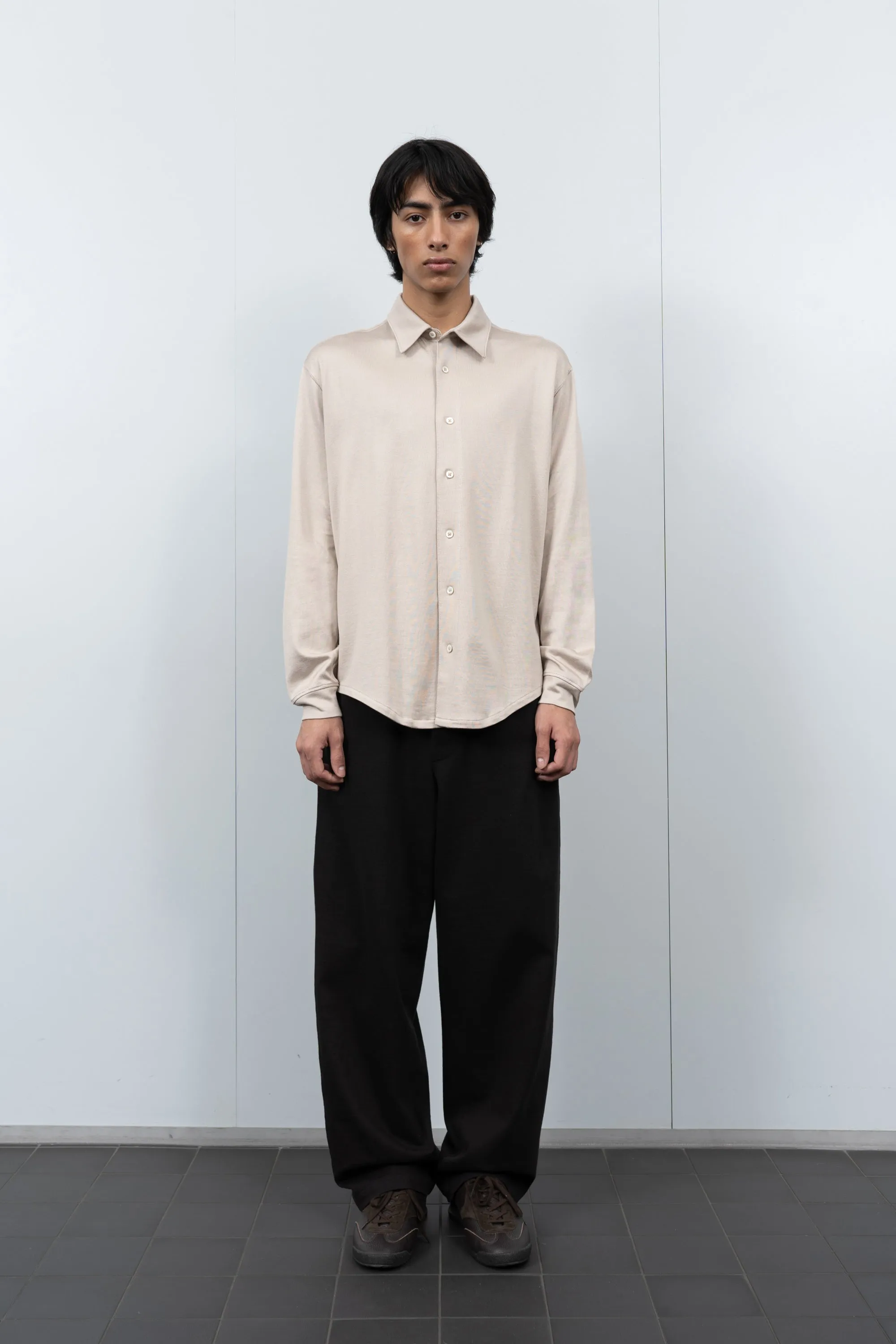 L/S JERSEY BUTTON DOWN - OFF WHITE sold by Lady White Co. product image thumbnail 2