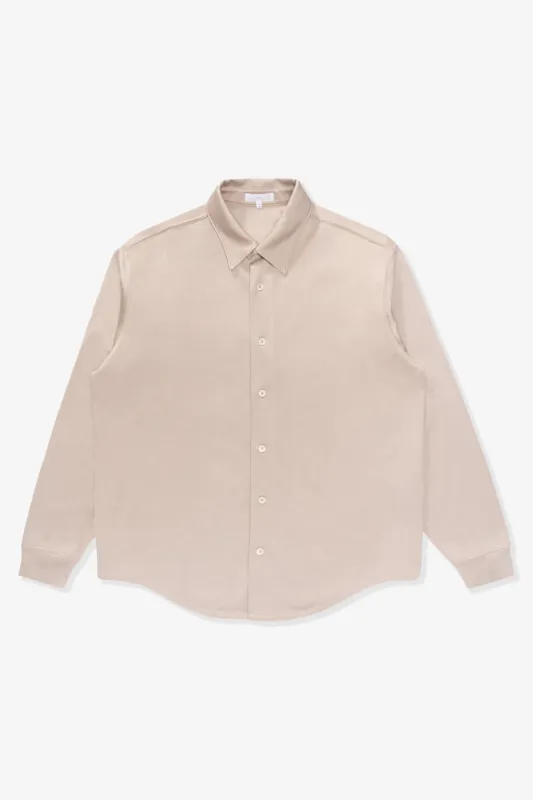 L/S JERSEY BUTTON DOWN - OFF WHITE sold by Lady White Co.