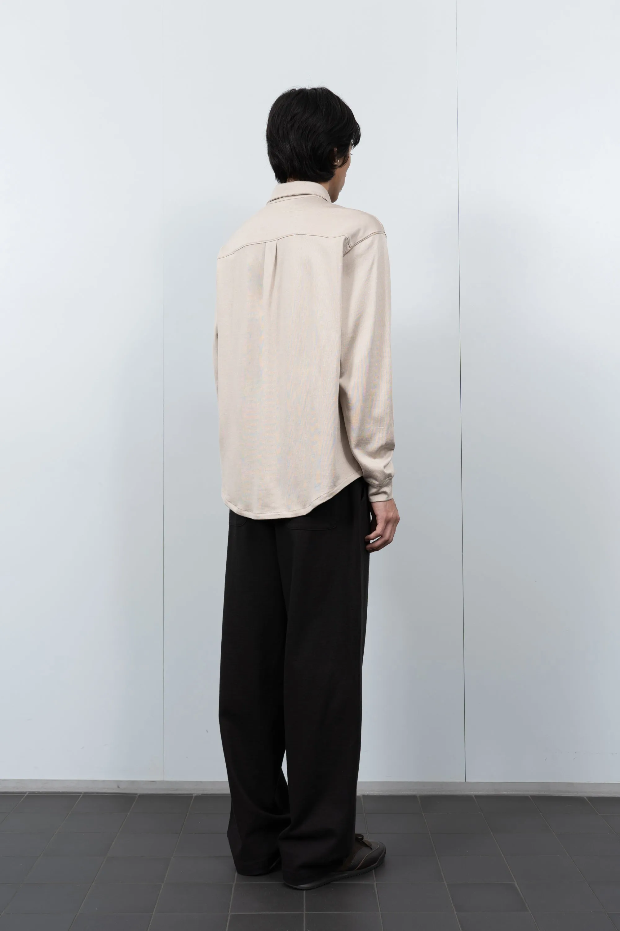 L/S JERSEY BUTTON DOWN - OFF WHITE sold by Lady White Co. product image thumbnail 3
