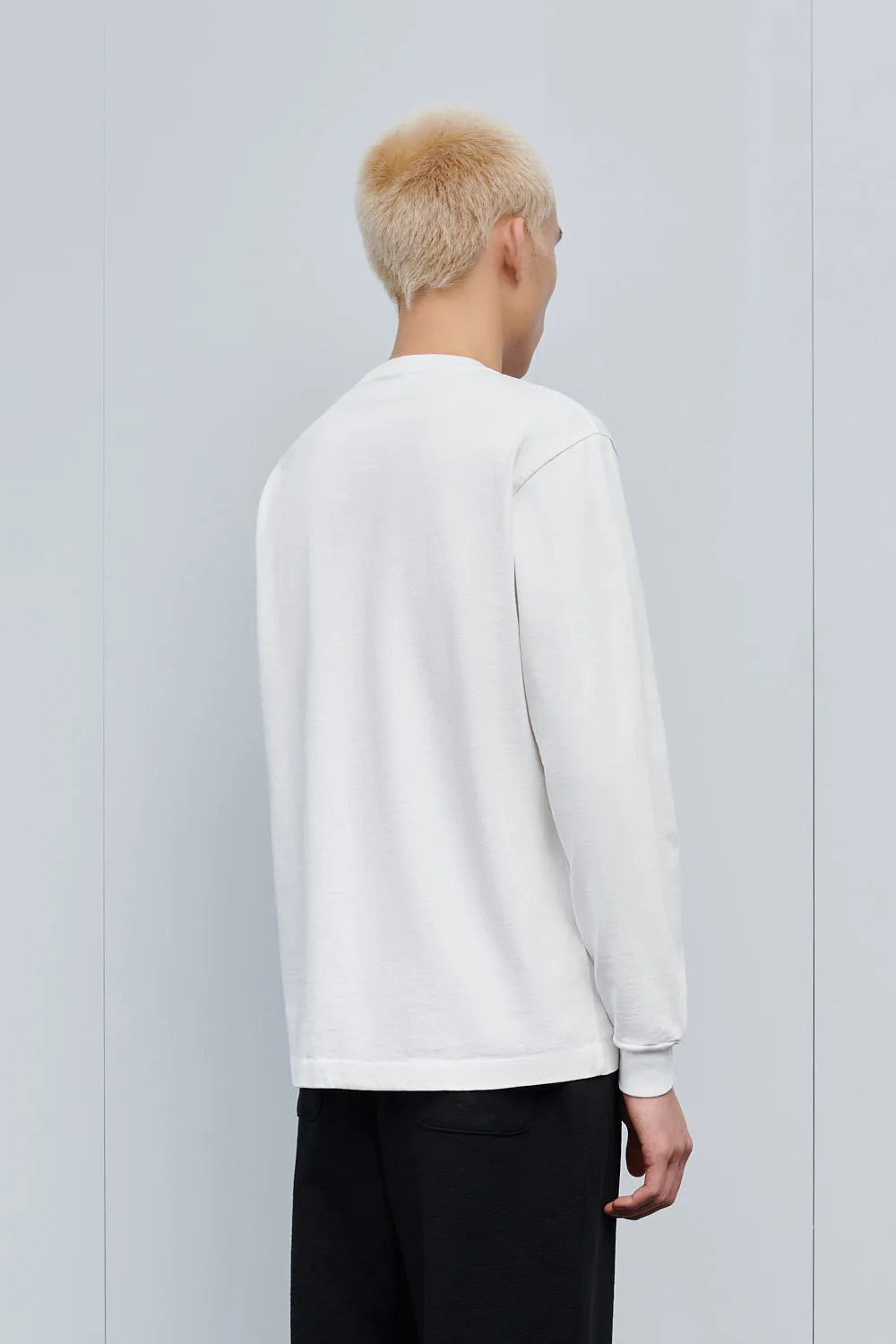 L/S RUGBY T-SHIRT - WHITE sold by Lady White Co. product image thumbnail 3