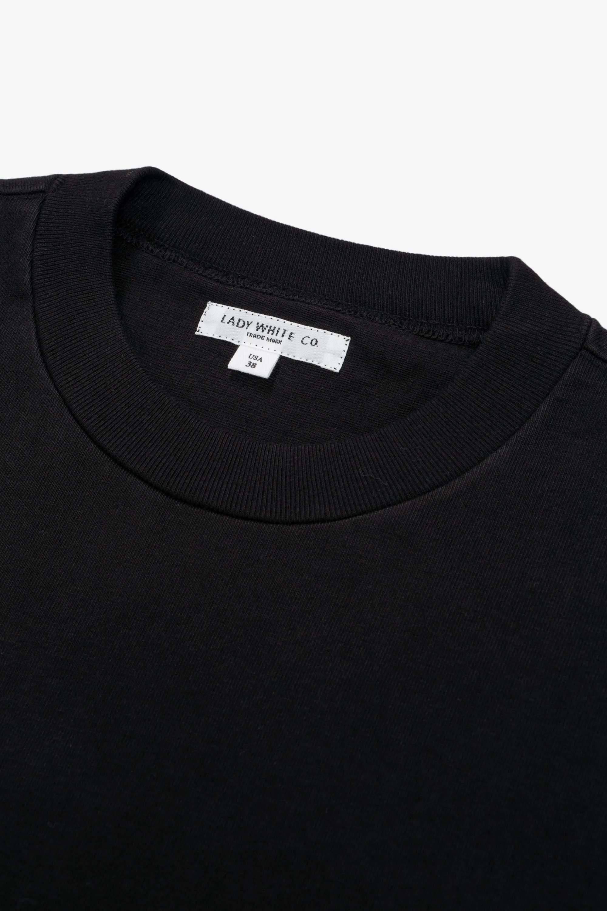 L/S RUGBY T-SHIRT - BLACK sold by Lady White Co. product image thumbnail 4