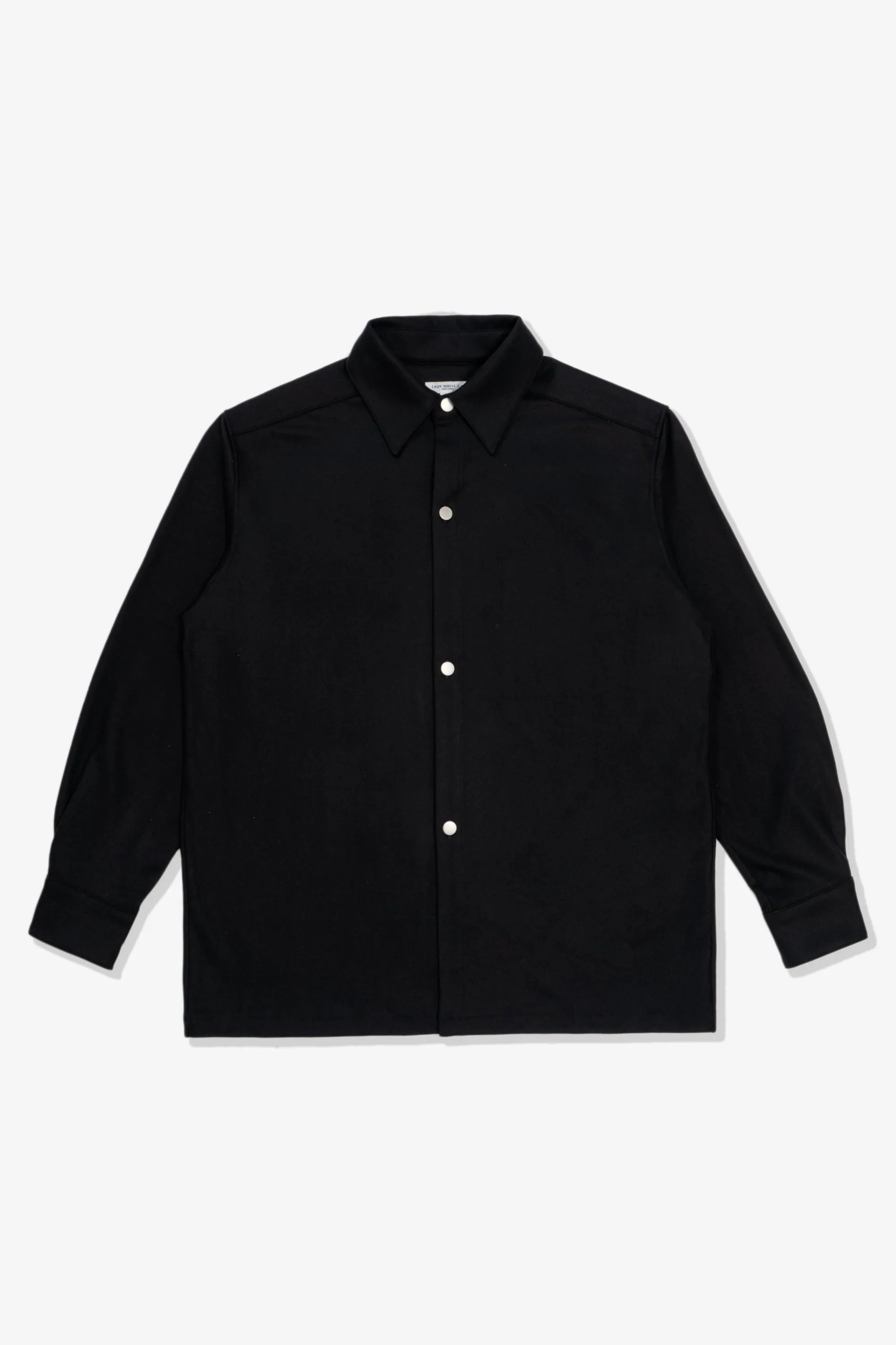 WOOL OVERSHIRT - BLACK sold by Lady White Co.