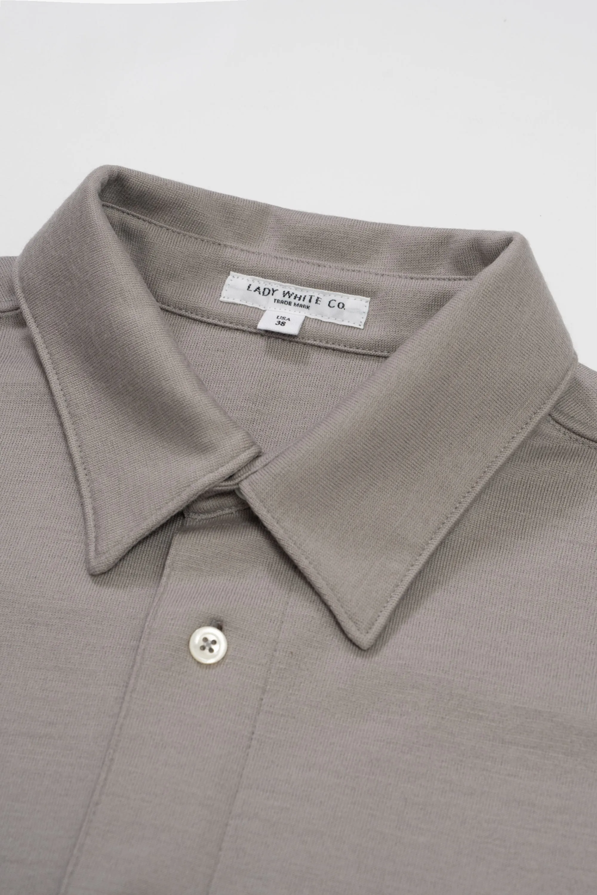 WOOL BUTTON UP - SILVER sold by Lady White Co. product image thumbnail 4