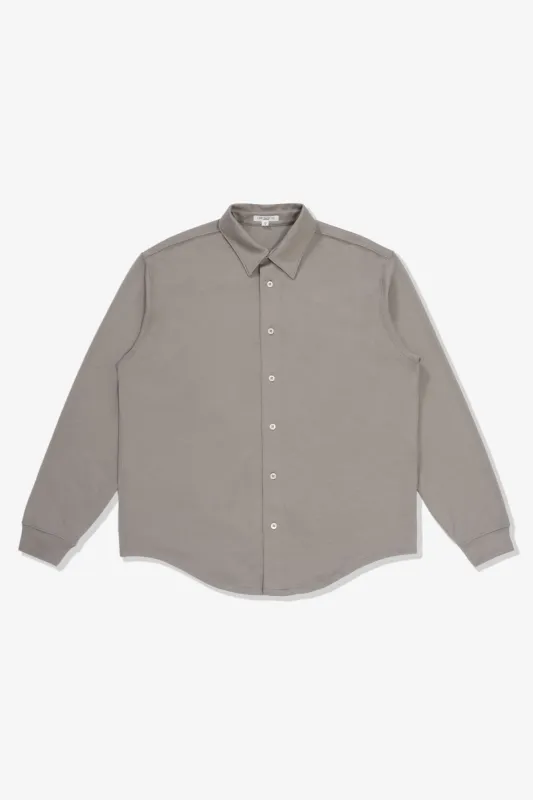 WOOL BUTTON UP - SILVER made by Lady White Co.