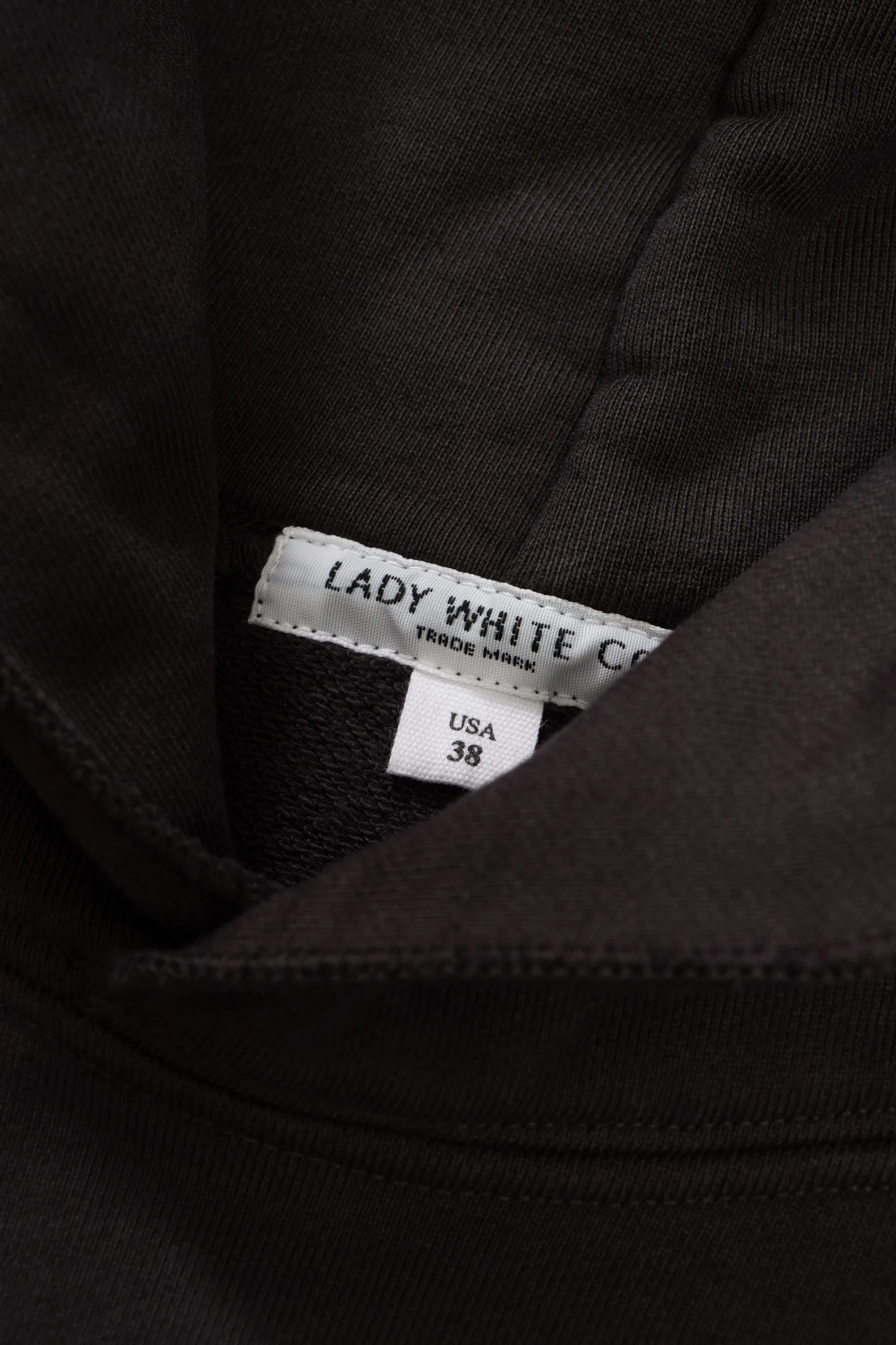 SUPER WEIGHTED HOODIE - TIRE BLACK sold by Lady White Co. product image thumbnail 4