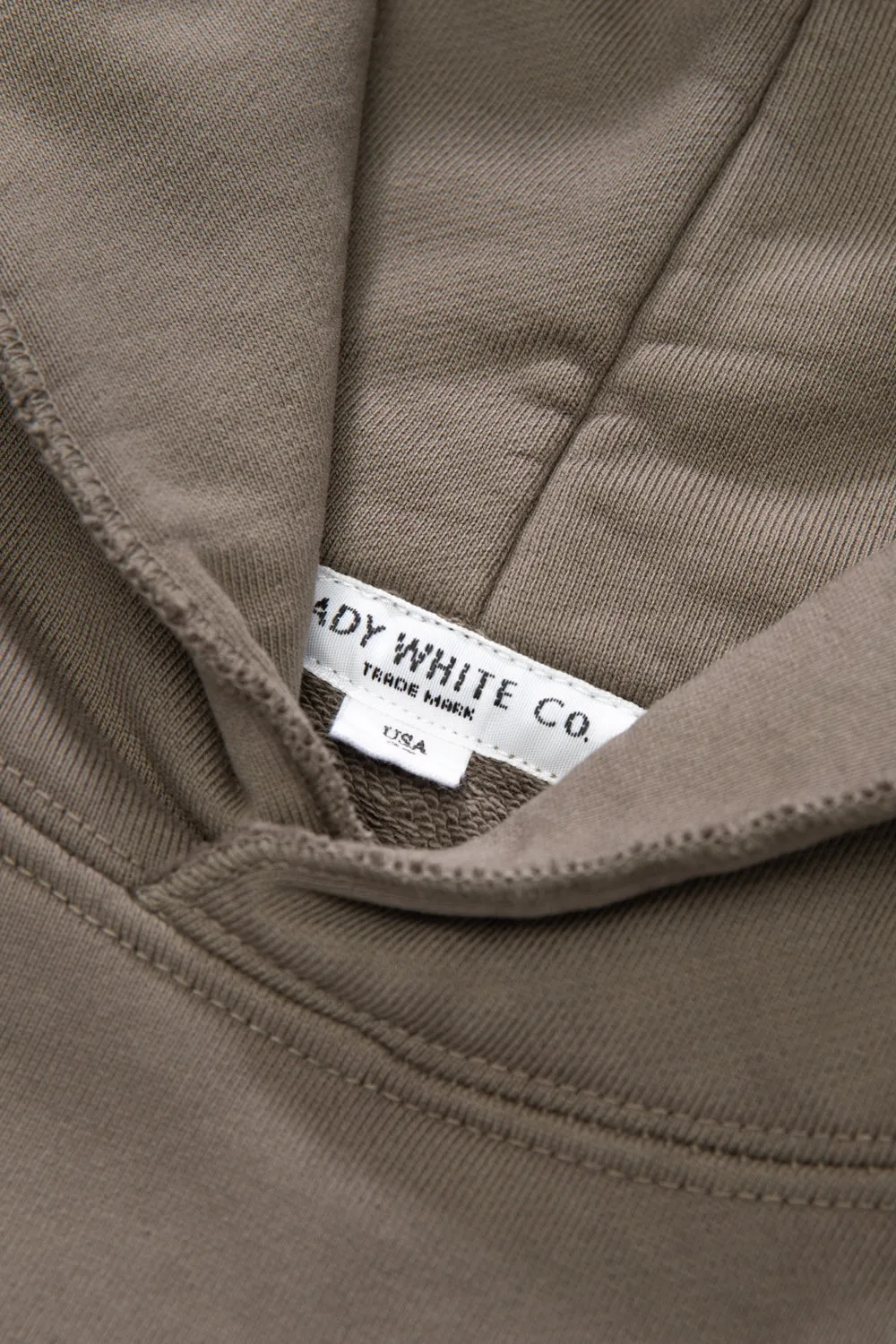 SUPER WEIGHTED HOODIE - DEEP CEMENT sold by Lady White Co. product image thumbnail 4