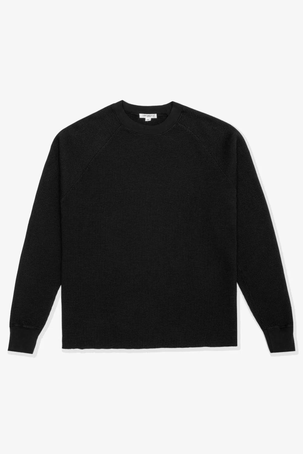 RAGLAN THERMAL - BLACK sold by Lady White Co.