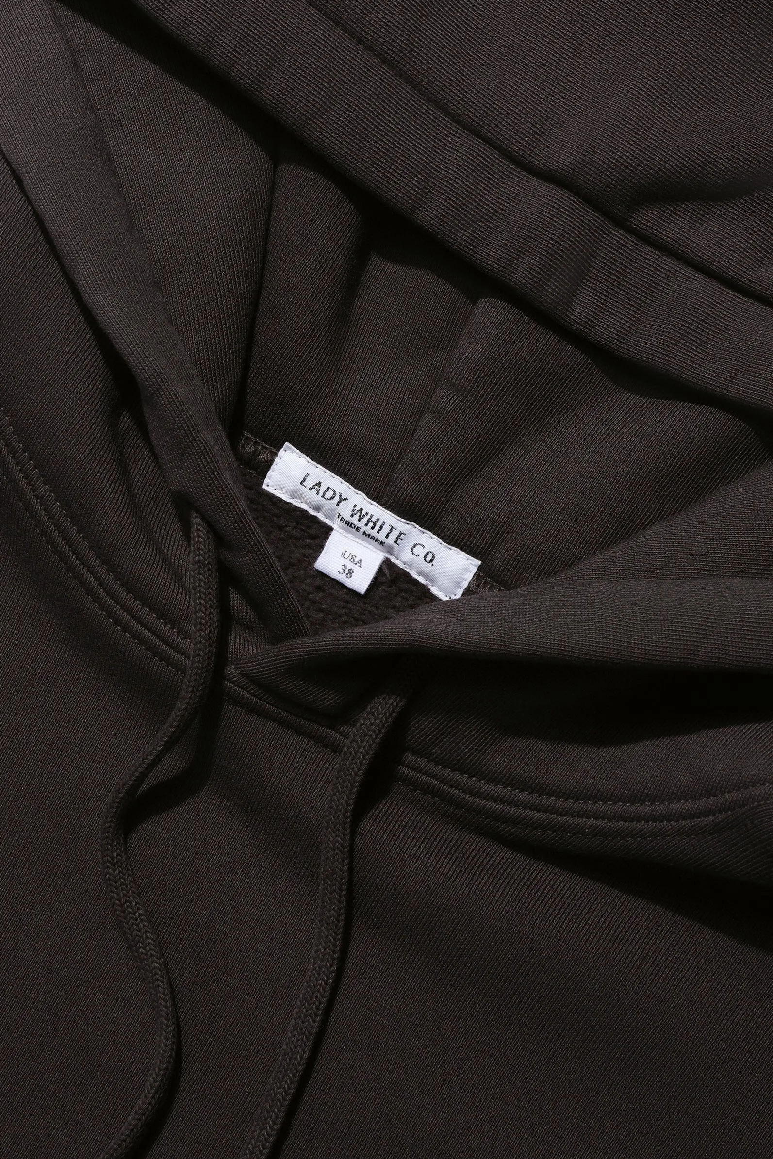 LW - C HOODIE - TIRE BLACK sold by Lady White Co. product image thumbnail 4