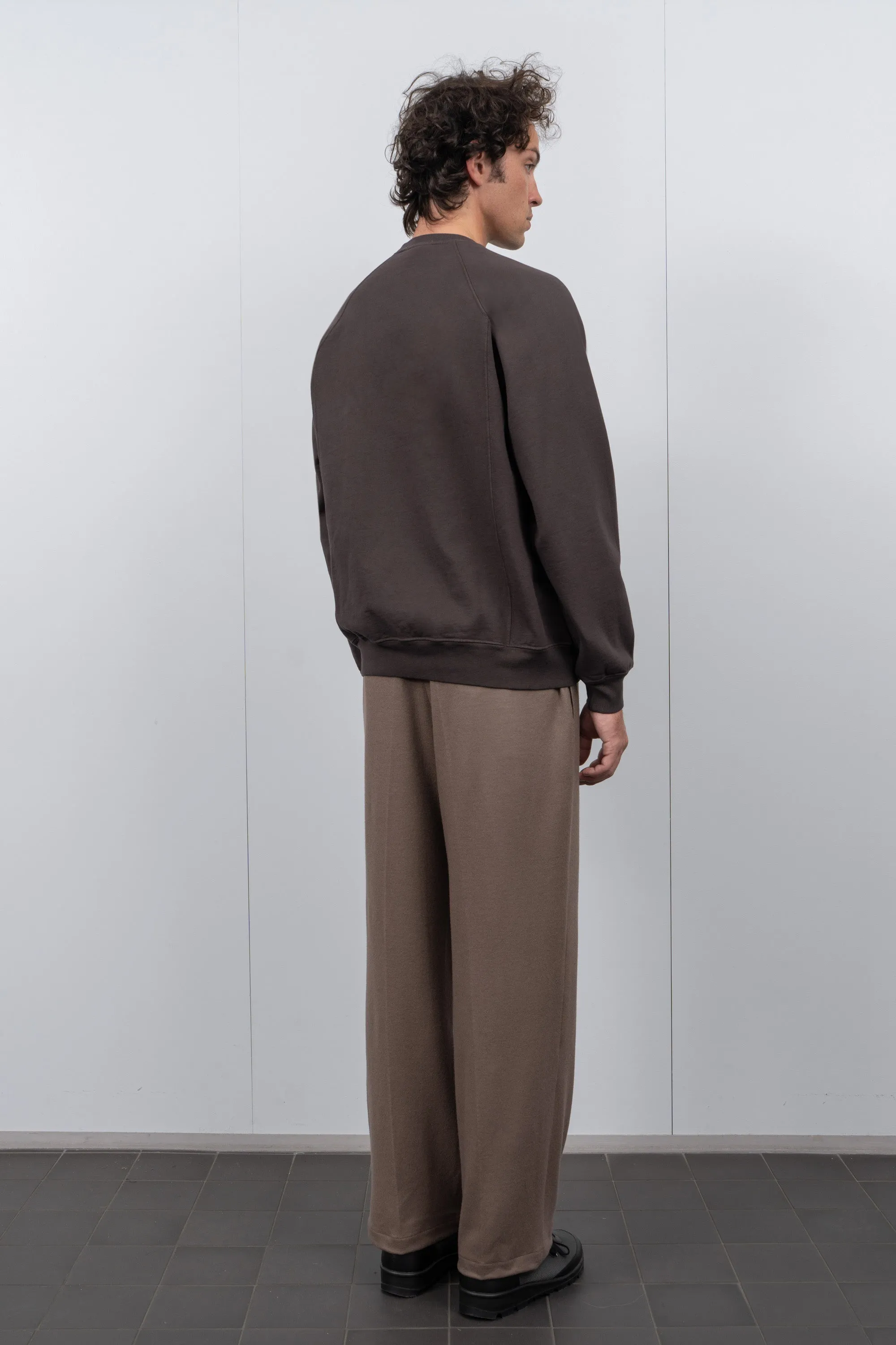 HEAVY GUSSET CREWNECK - TIRE BLACK sold by Lady White Co. product image thumbnail 3