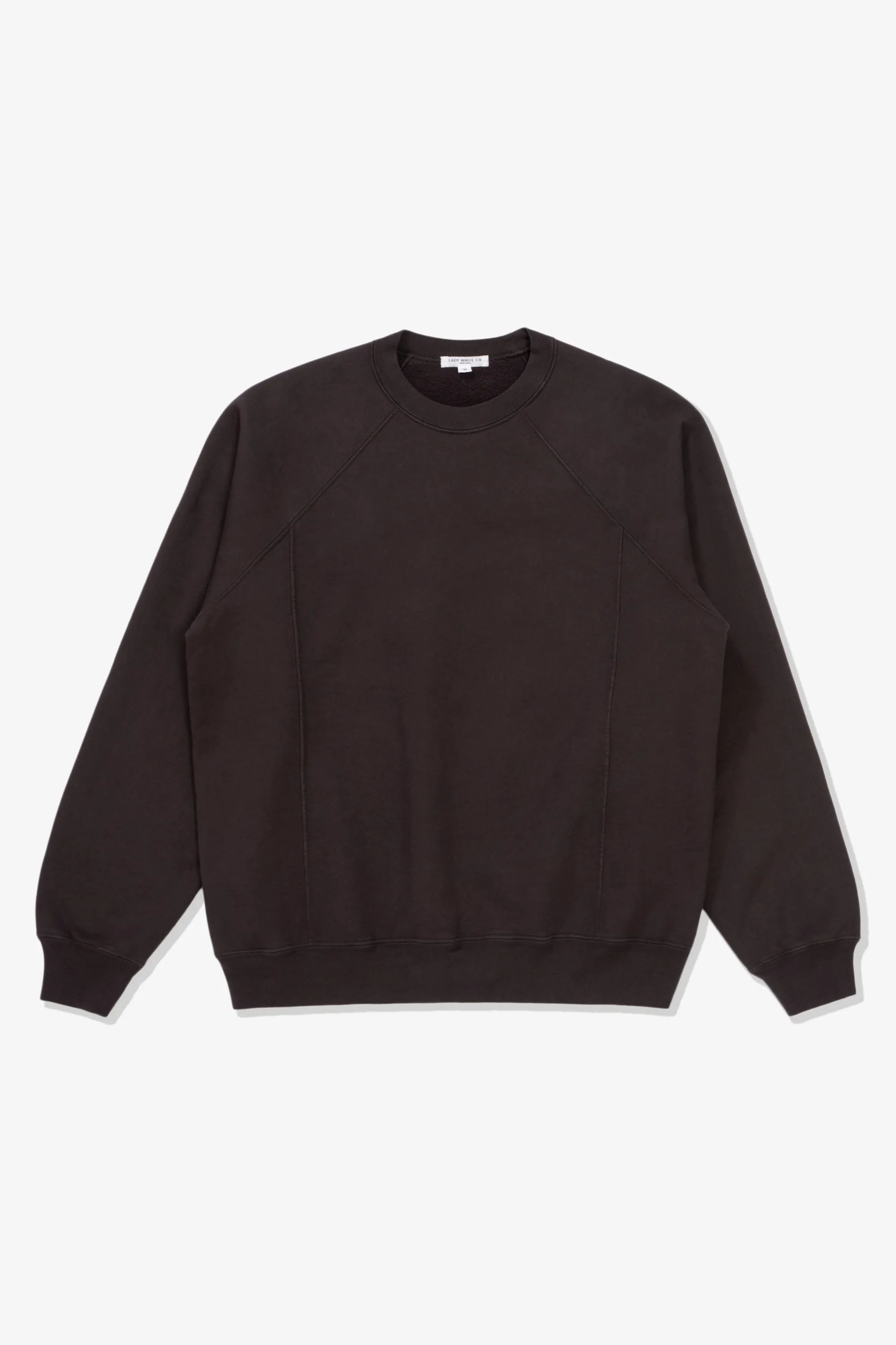 HEAVY GUSSET CREWNECK - TIRE BLACK sold by Lady White Co.
