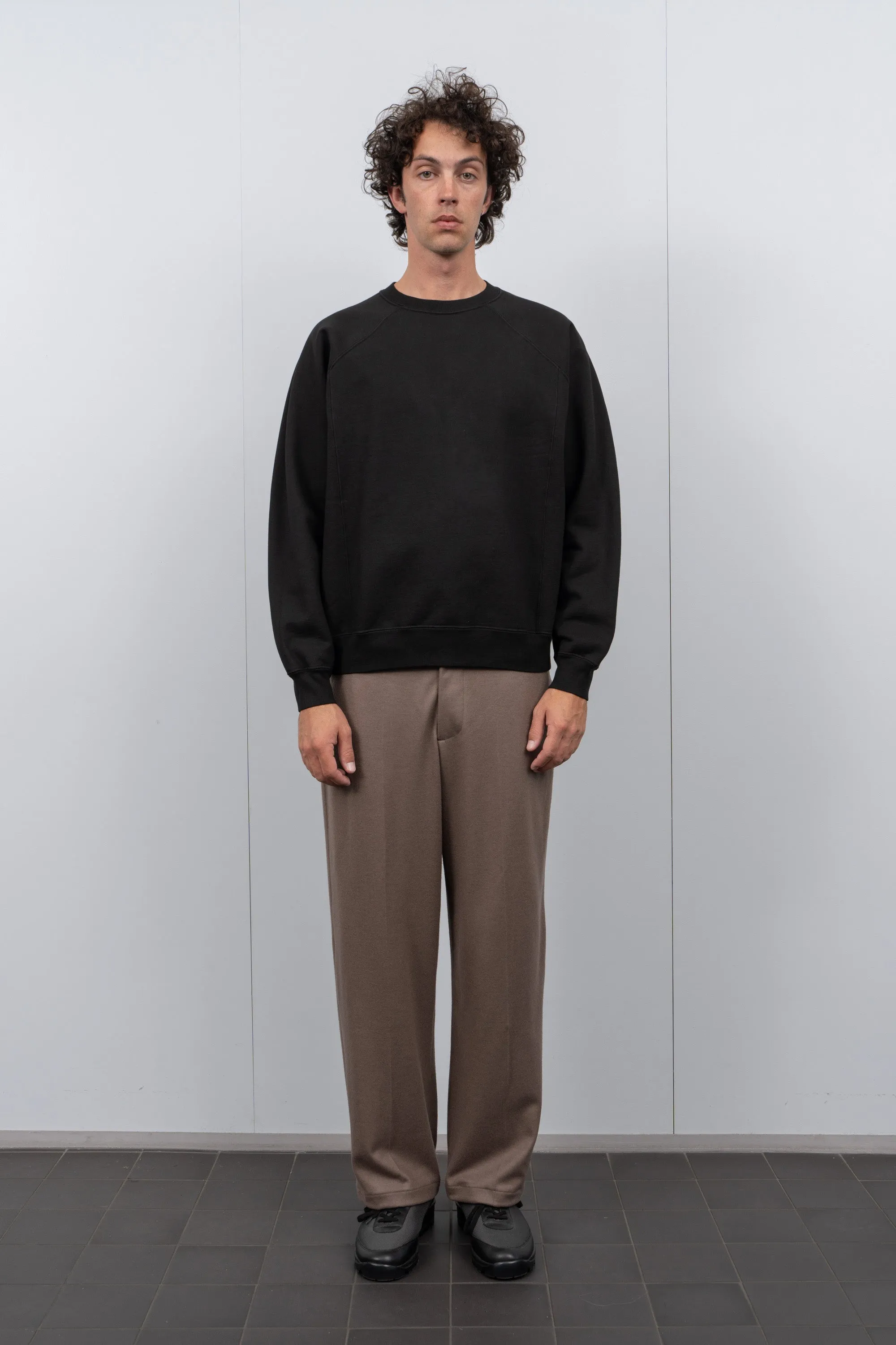 HEAVY GUSSET CREWNECK - BLACK sold by Lady White Co. product image thumbnail 2