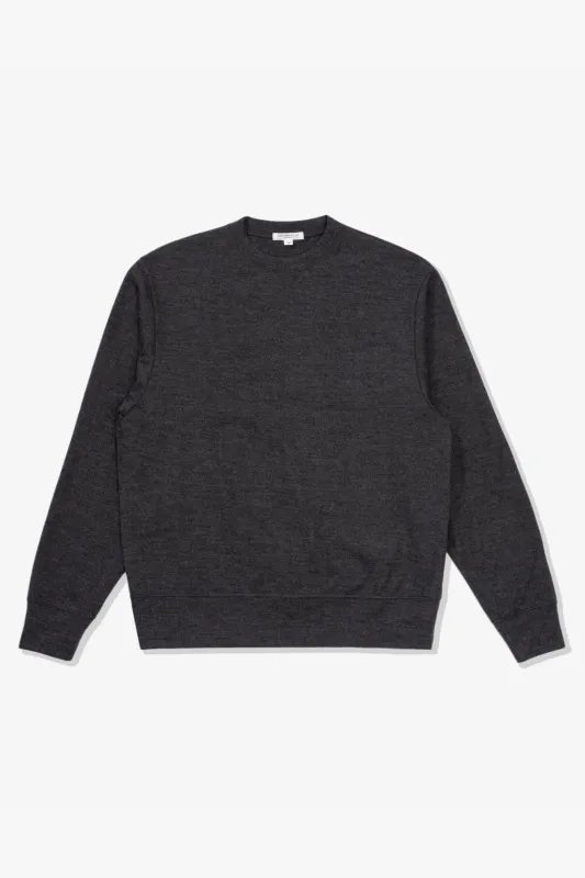 WOOL JERSEY SWEATER - CHARCOAL made by Lady White Co.