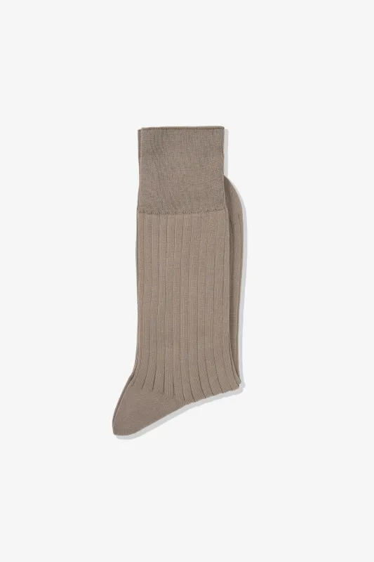 DRESS SOCK - DEEP CEMENT made by Lady White Co.