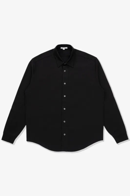 L/S JERSEY BUTTON DOWN - BLACK sold by Lady White Co.