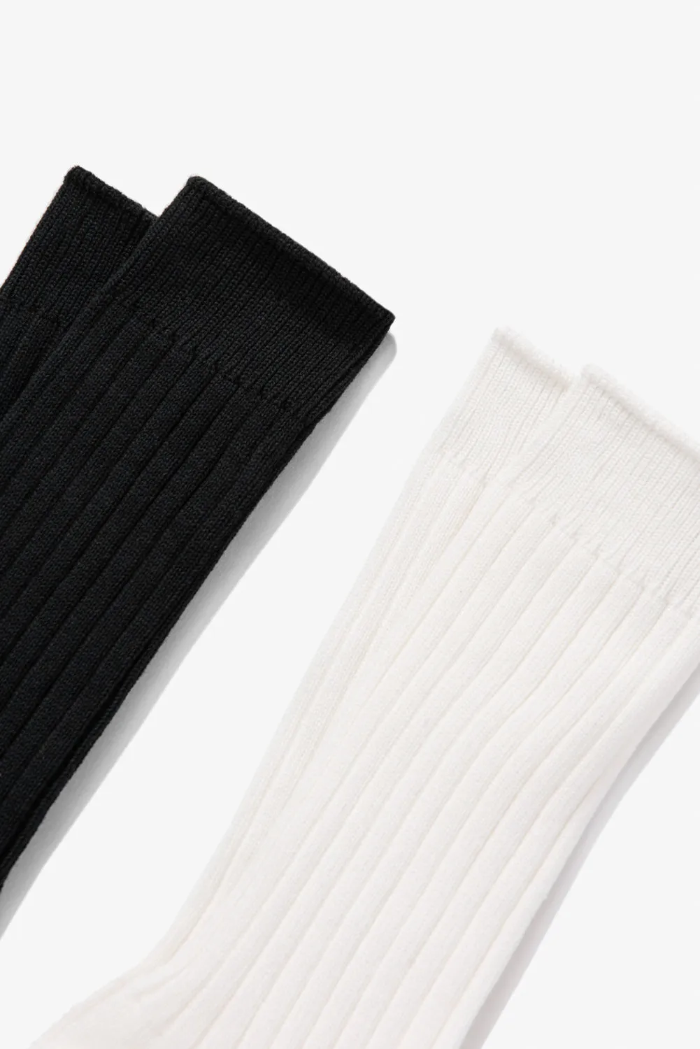 LW - C SOCK 2-PACK - BLACK & WHITE sold by Lady White Co. product image thumbnail 2