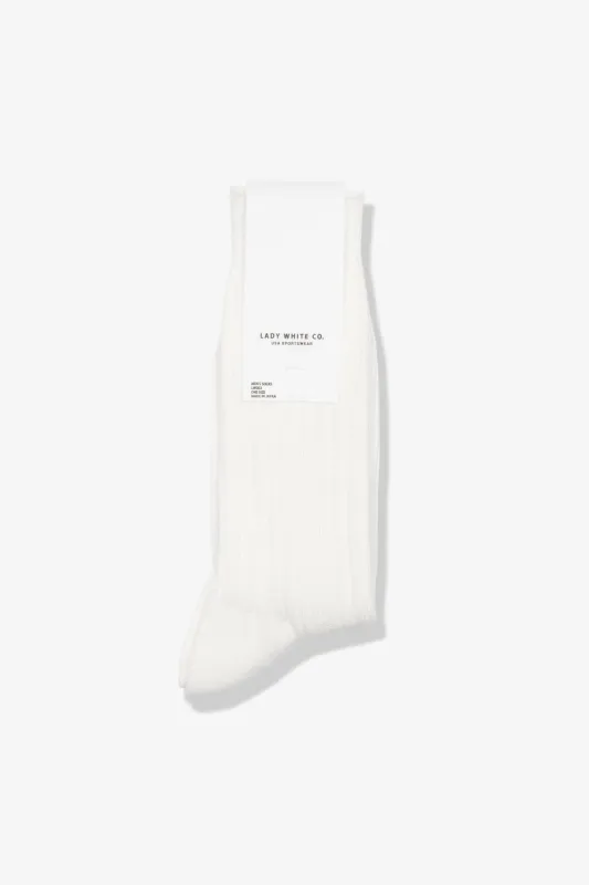 LW - C SOCK - WHITE sold by Lady White Co.