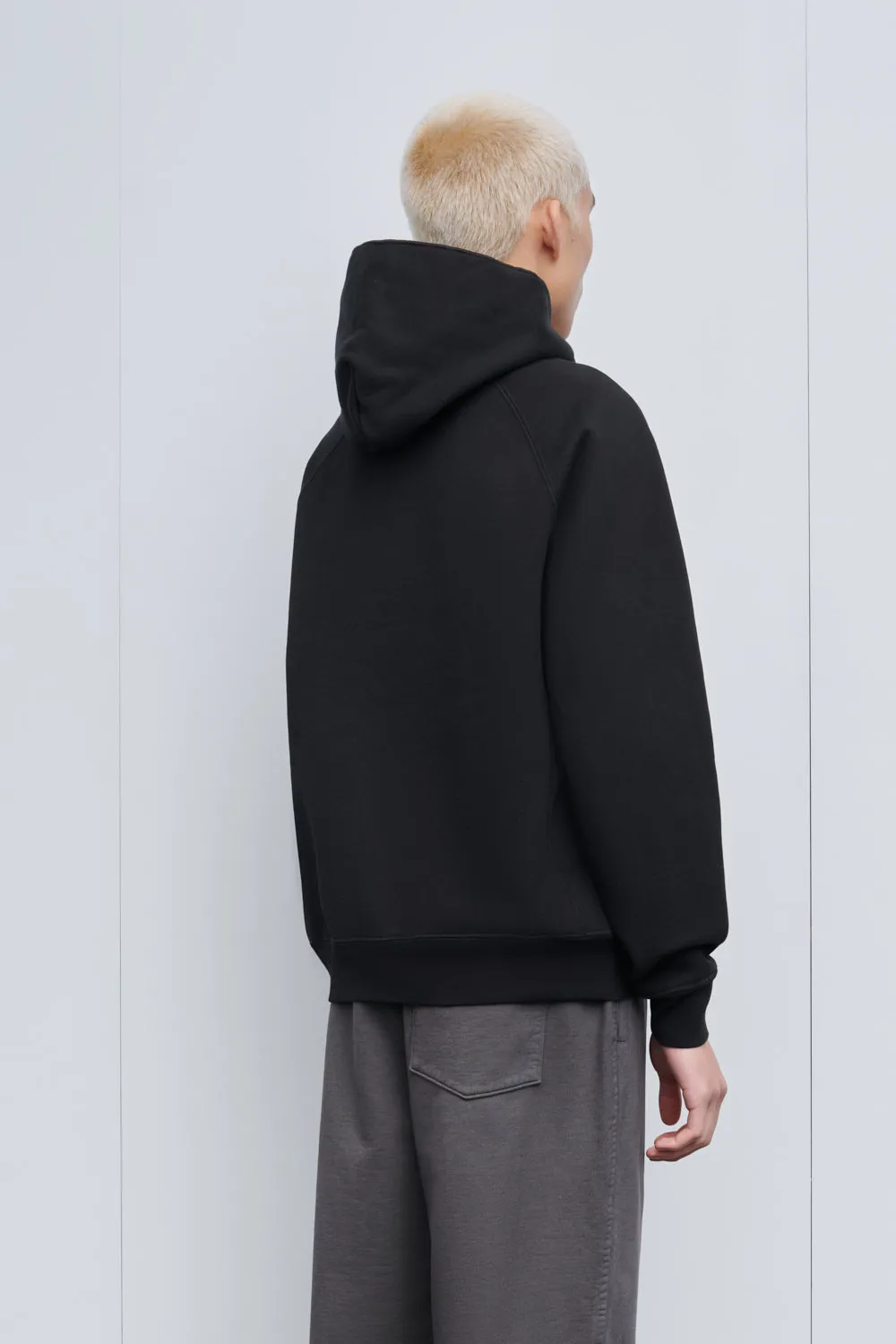 SUPER WEIGHTED HOODIE - BLACK sold by Lady White Co. product image thumbnail 3