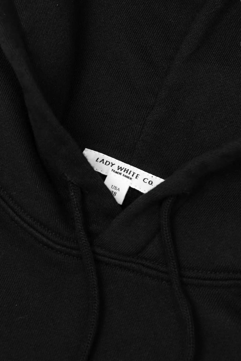 LW - C HOODIE - BLACK sold by Lady White Co. product image thumbnail 4