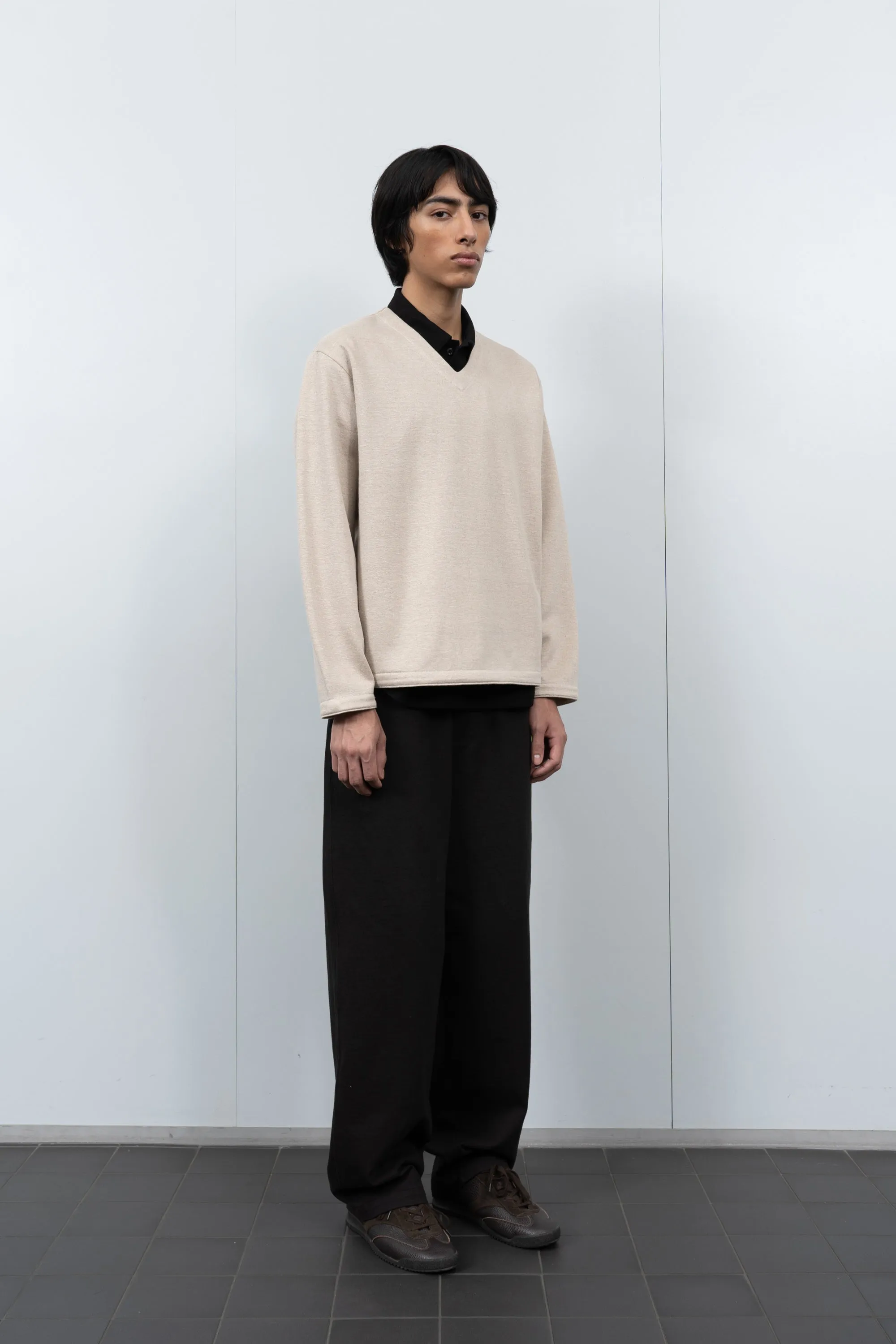 V NECK SWEATER - SILK LINEN sold by Lady White Co. product image thumbnail 3