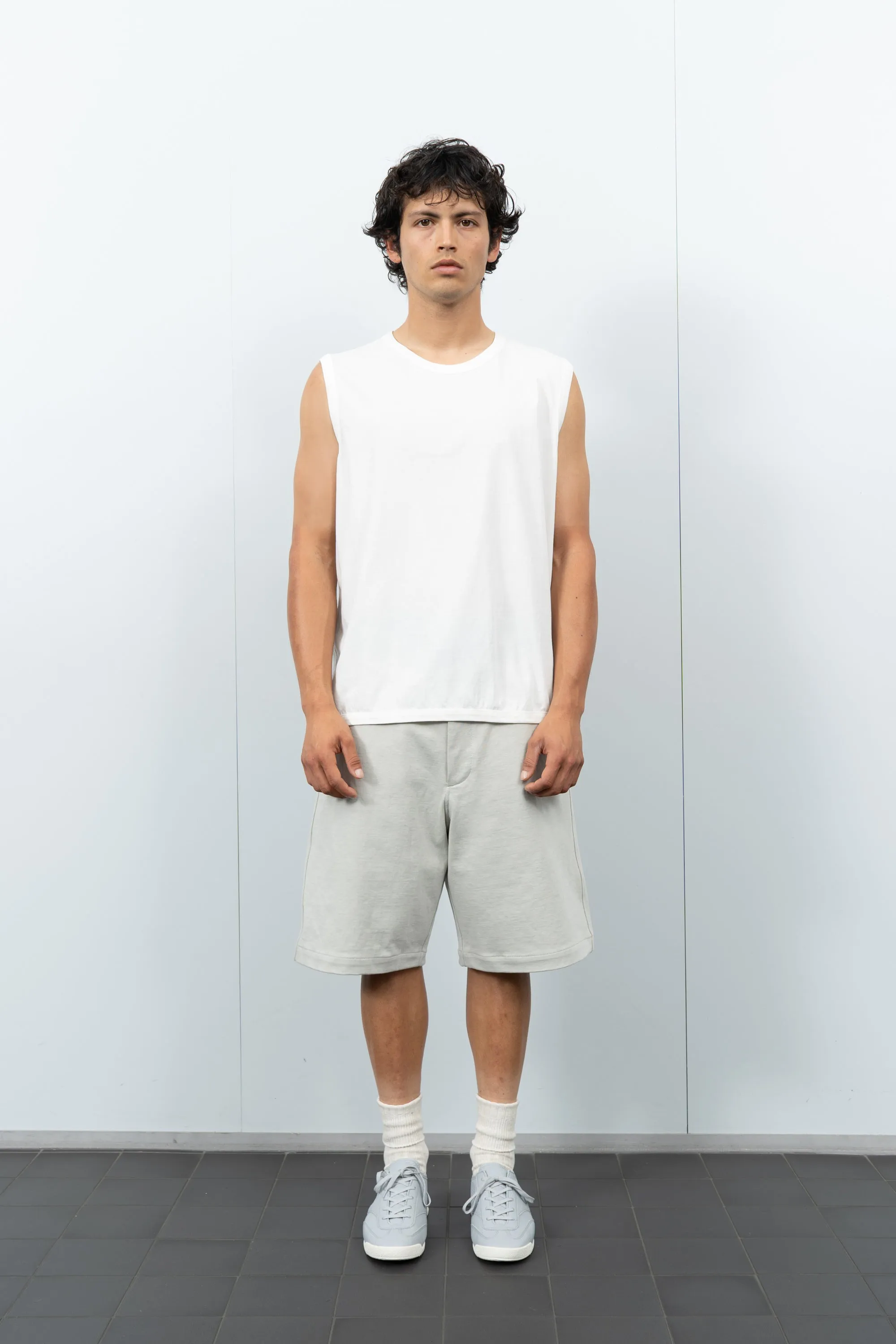 SLEEVELESS T-SHIRT - WHITE sold by Lady White Co. product image thumbnail 2