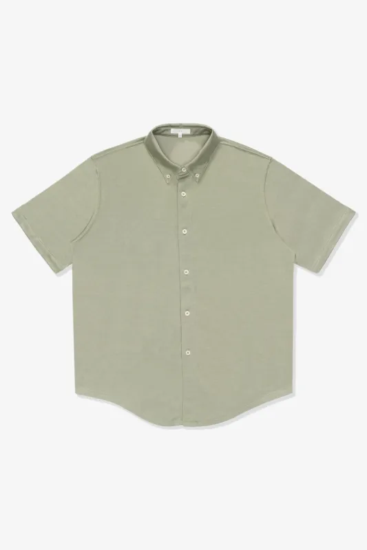 S/S CR BUTTON DOWN - PISTACHIO sold by Lady White Co.