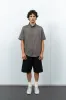 S/S CR BUTTON DOWN - GREY OLIVE sold by Lady White Co.