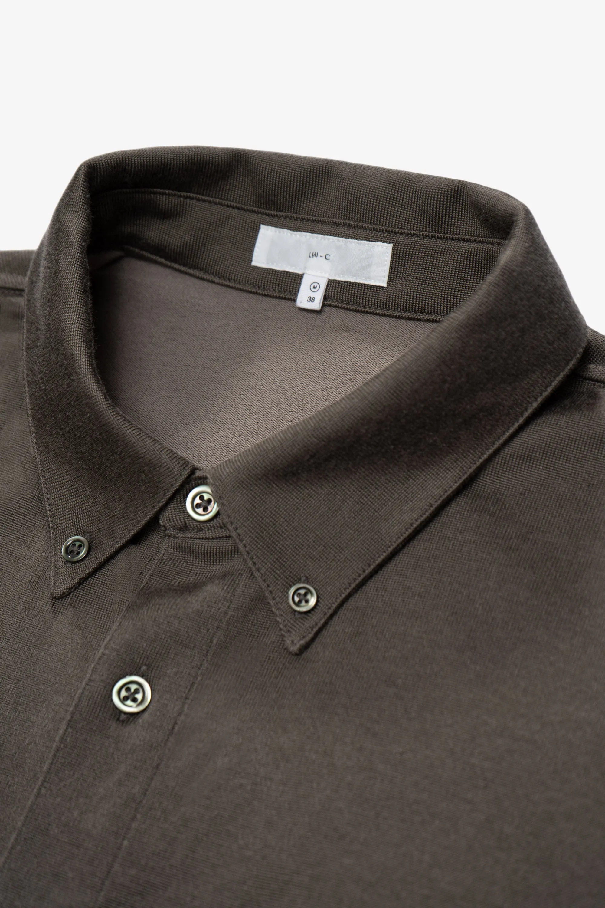 S/S CR BUTTON DOWN - GREY OLIVE sold by Lady White Co. product image thumbnail 4