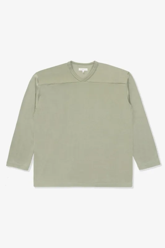 L/S FOOTBALL T-SHIRT - PISTACHIO sold by Lady White Co.