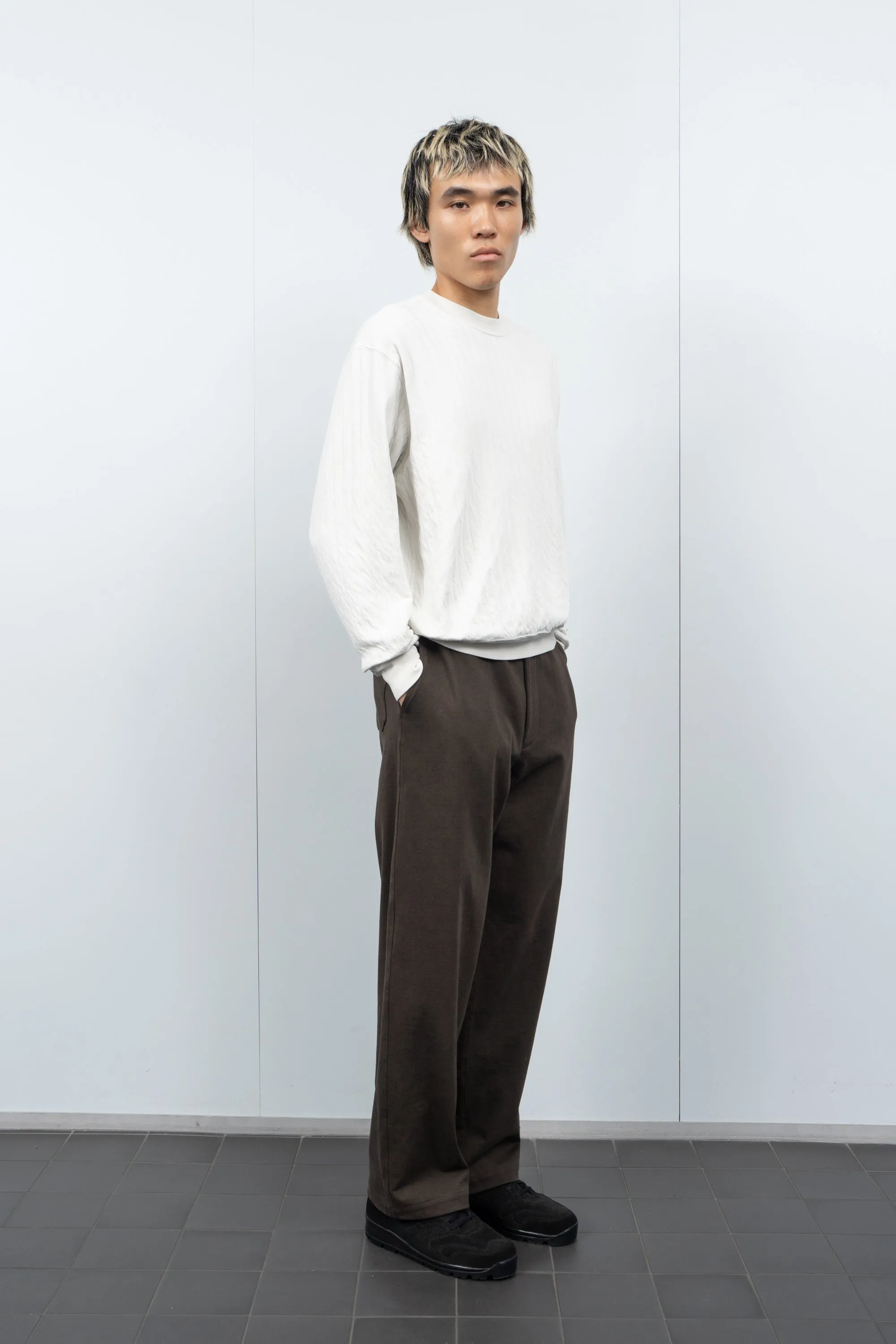 QUILTED CREWNECK - OFF WHITE sold by Lady White Co. product image thumbnail 2