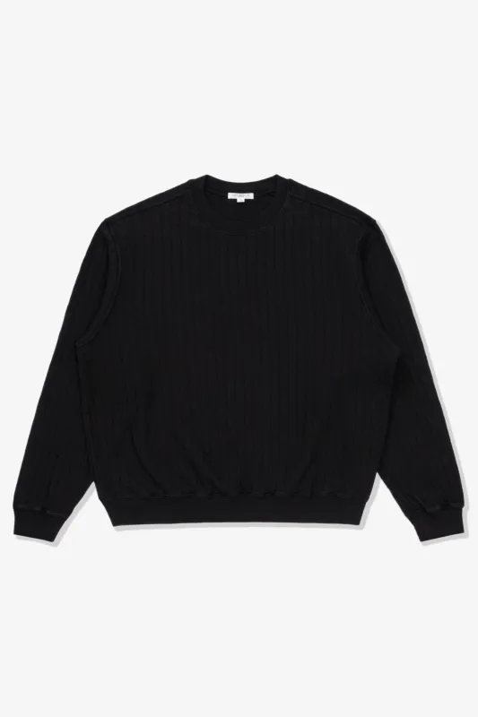 QUILTED CREWNECK - BLACK sold by Lady White Co.