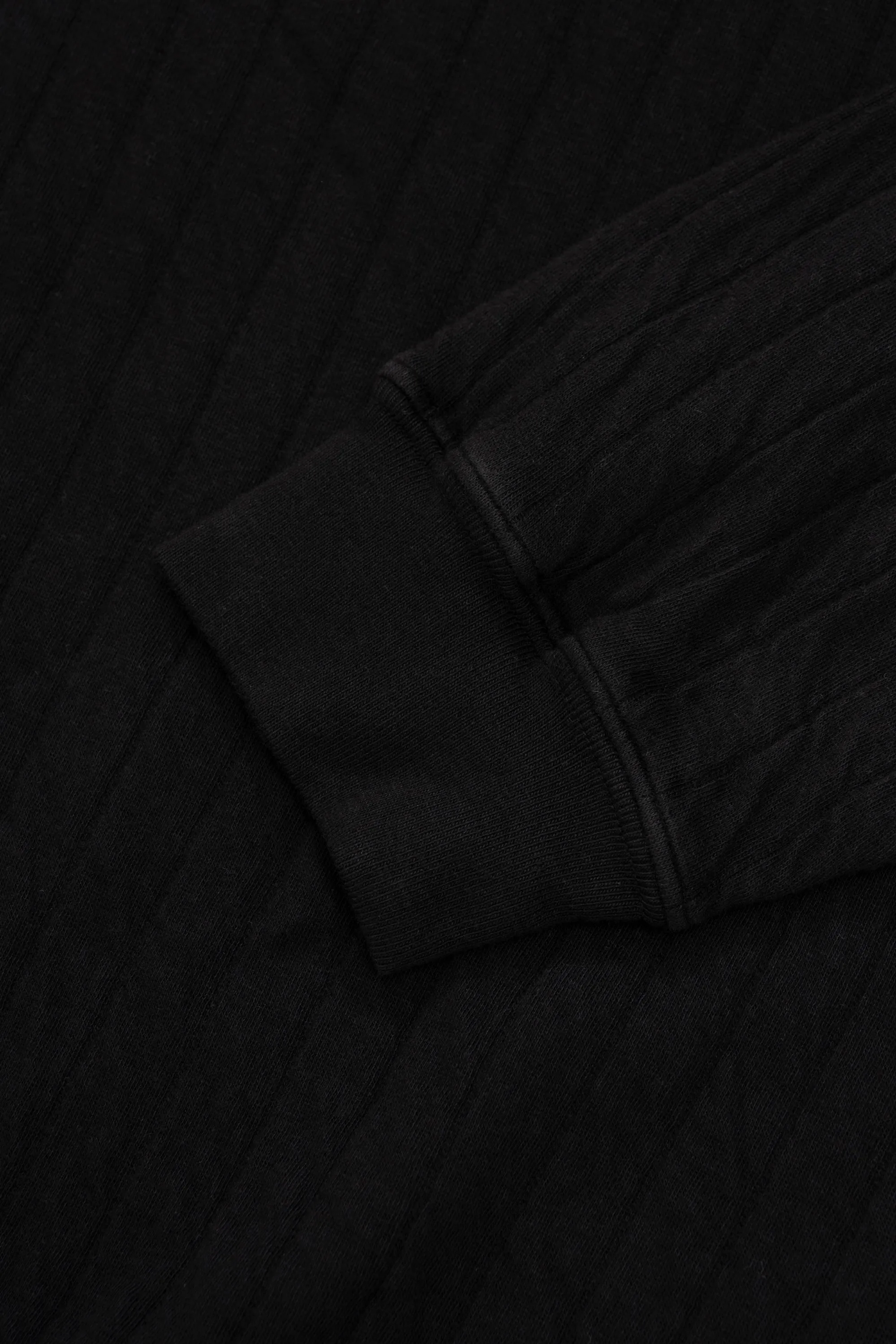 QUILTED CREWNECK - BLACK sold by Lady White Co. product image thumbnail 5