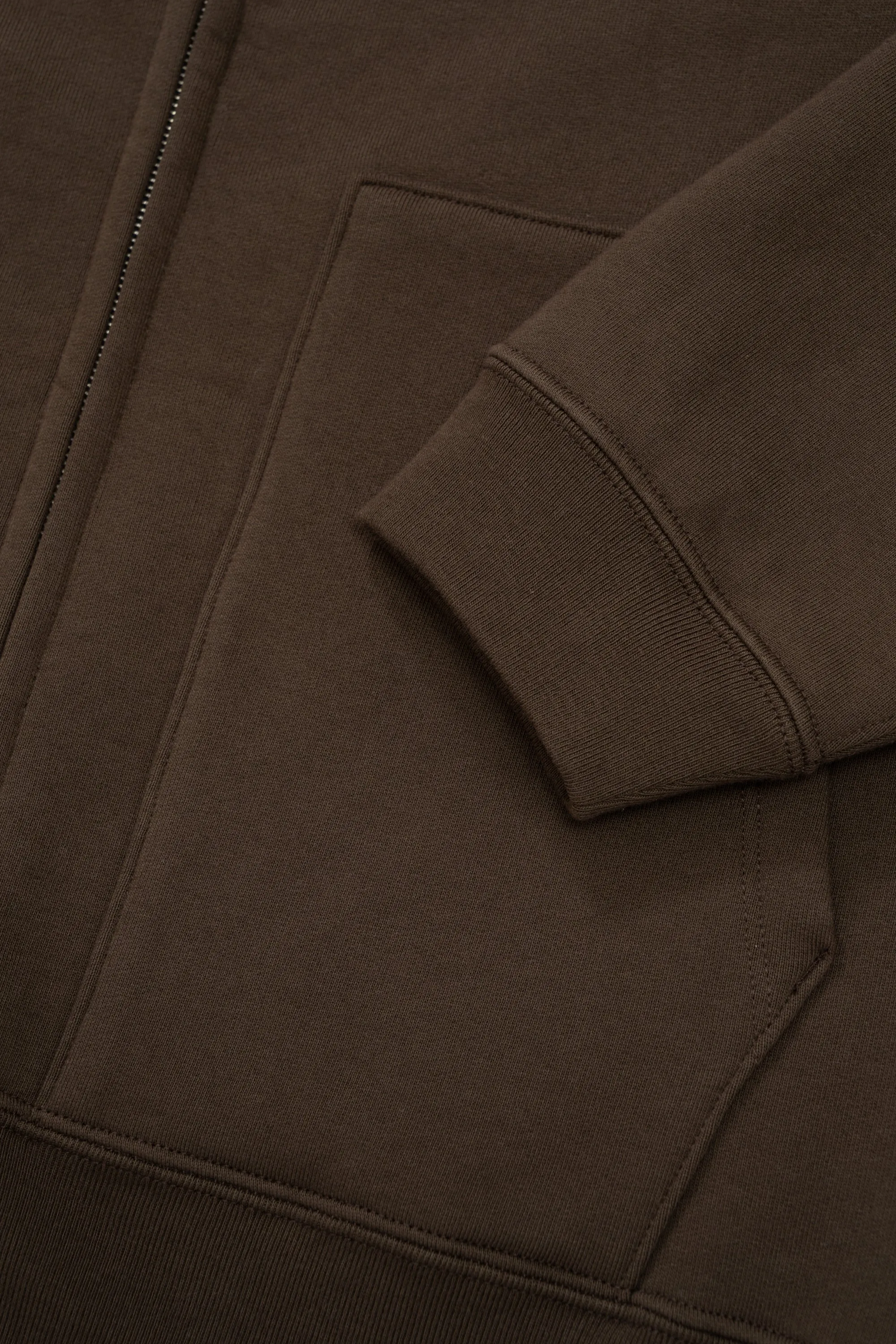 ZIP CREW NECK - FIELD BROWN sold by Lady White Co. product image thumbnail 5