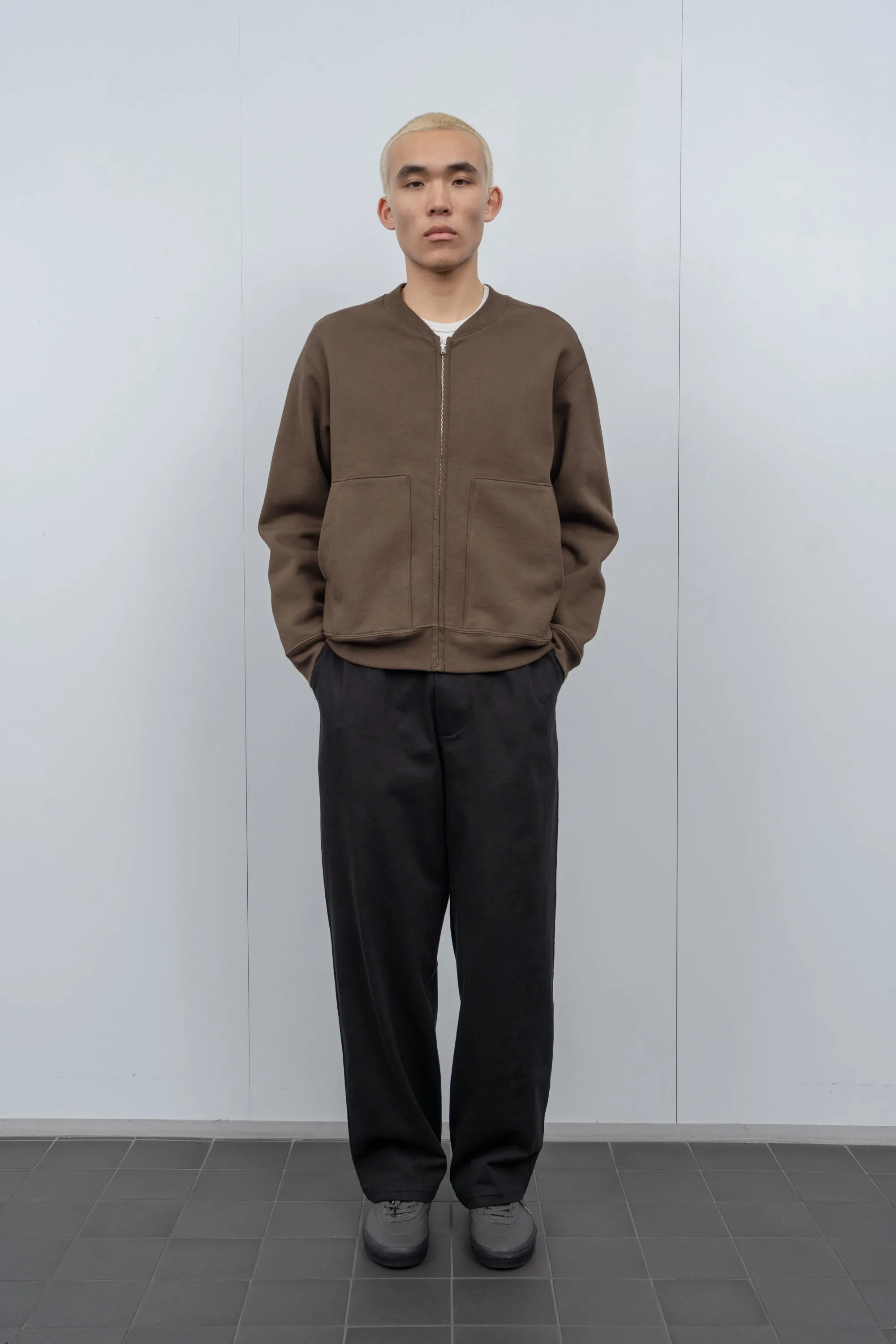 ZIP CREW NECK - FIELD BROWN sold by Lady White Co. product image thumbnail 2