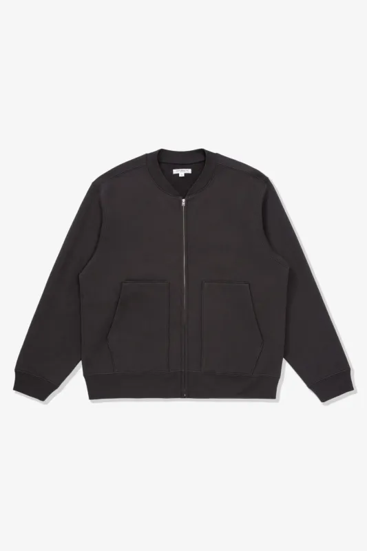 ZIP CREW NECK - TIRE BLACK sold by Lady White Co.