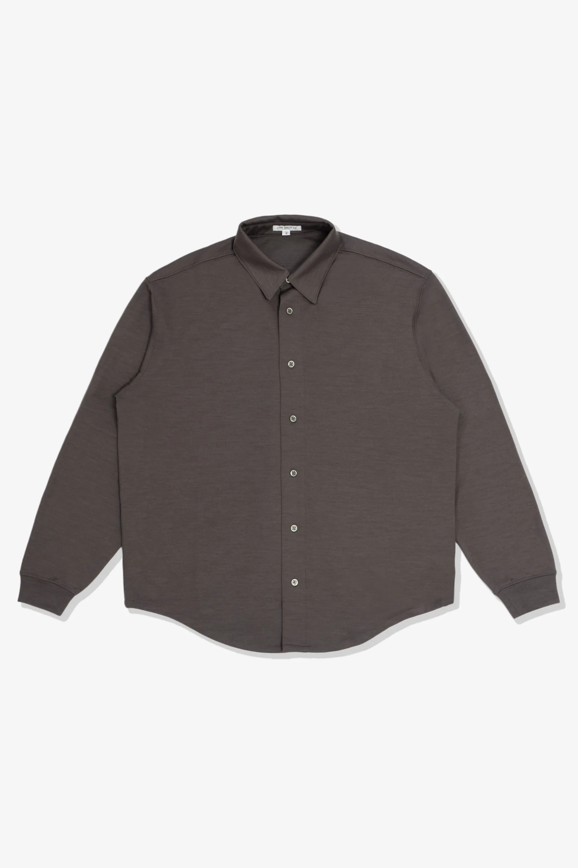 WOOL BUTTON UP - BROWN CLAY sold by Lady White Co.