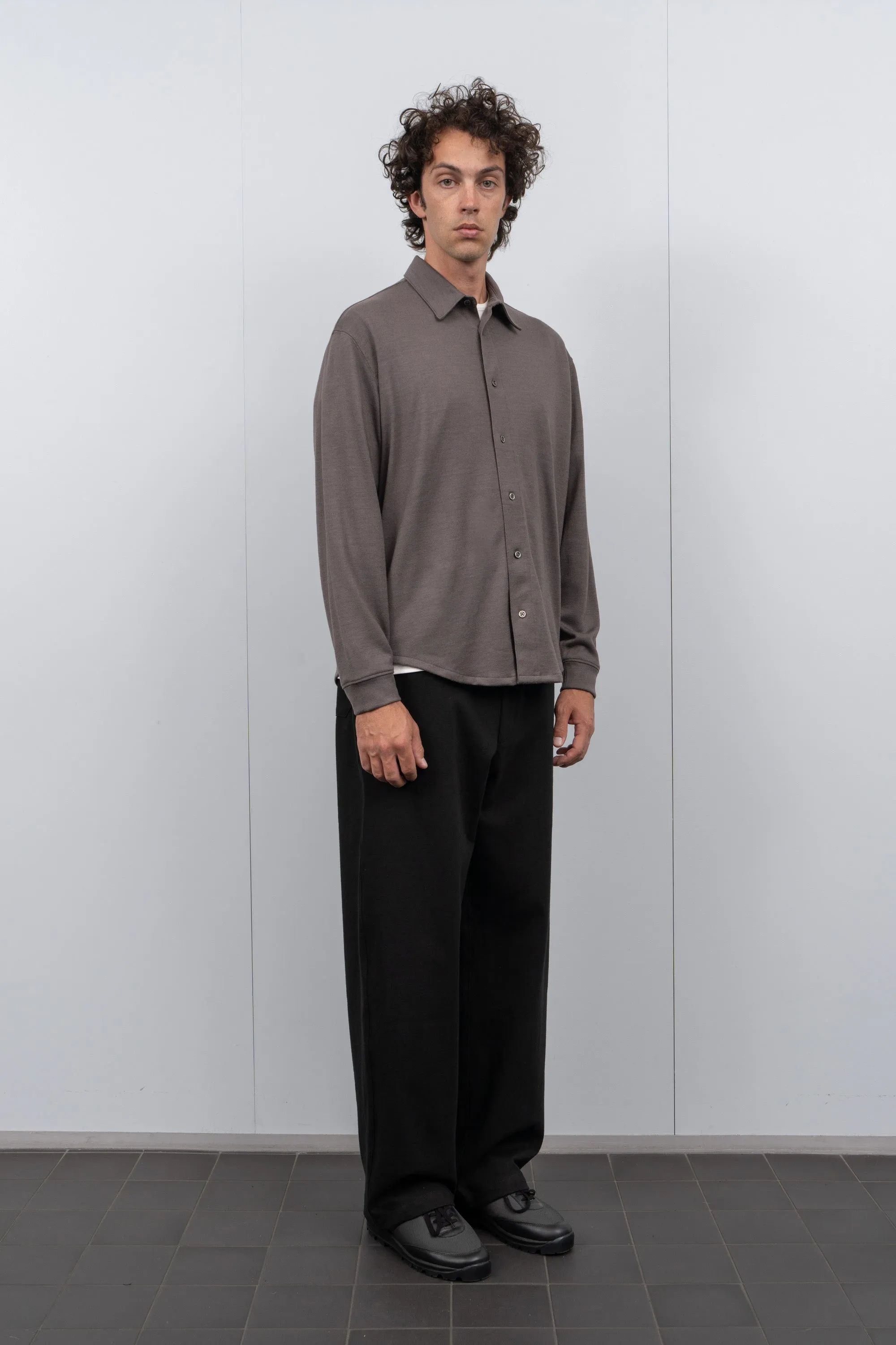 WOOL BUTTON UP - BROWN CLAY sold by Lady White Co. product image thumbnail 3