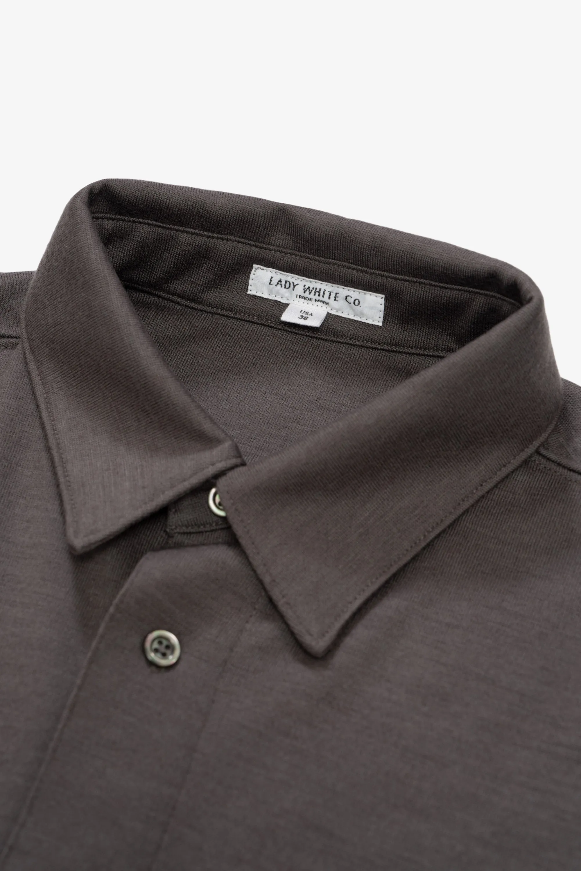 WOOL BUTTON UP - BROWN CLAY sold by Lady White Co. product image thumbnail 4