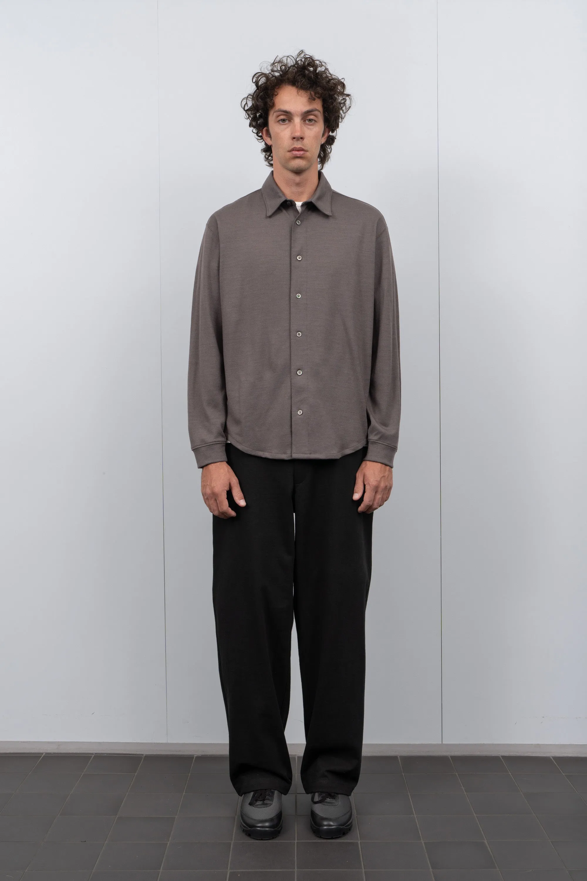 WOOL BUTTON UP - BROWN CLAY sold by Lady White Co. product image thumbnail 2