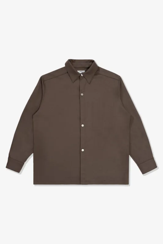 WOOL OVERSHIRT - CEMENT sold by Lady White Co.