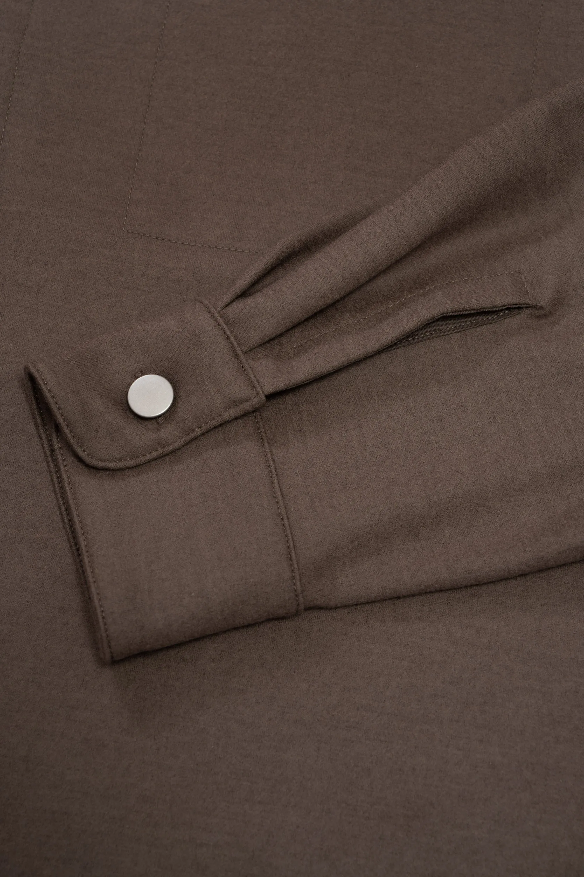 WOOL OVERSHIRT - CEMENT sold by Lady White Co. product image thumbnail 5