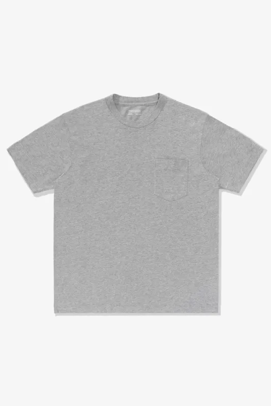 MUNICIPAL POCKET T-SHIRT - HEATHER GREY sold by Lady White Co.