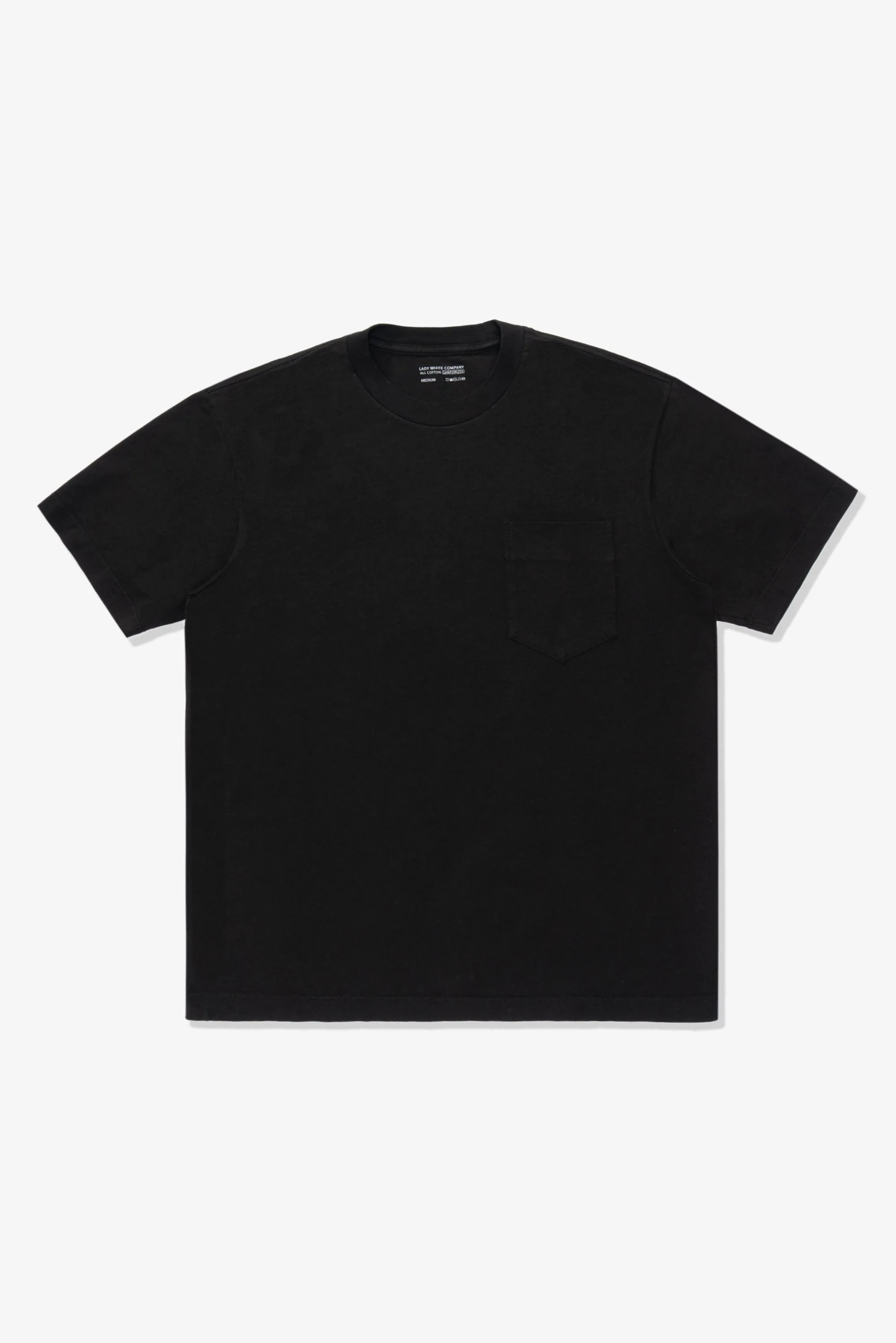 MUNICIPAL POCKET T-SHIRT - BLACK sold by Lady White Co.