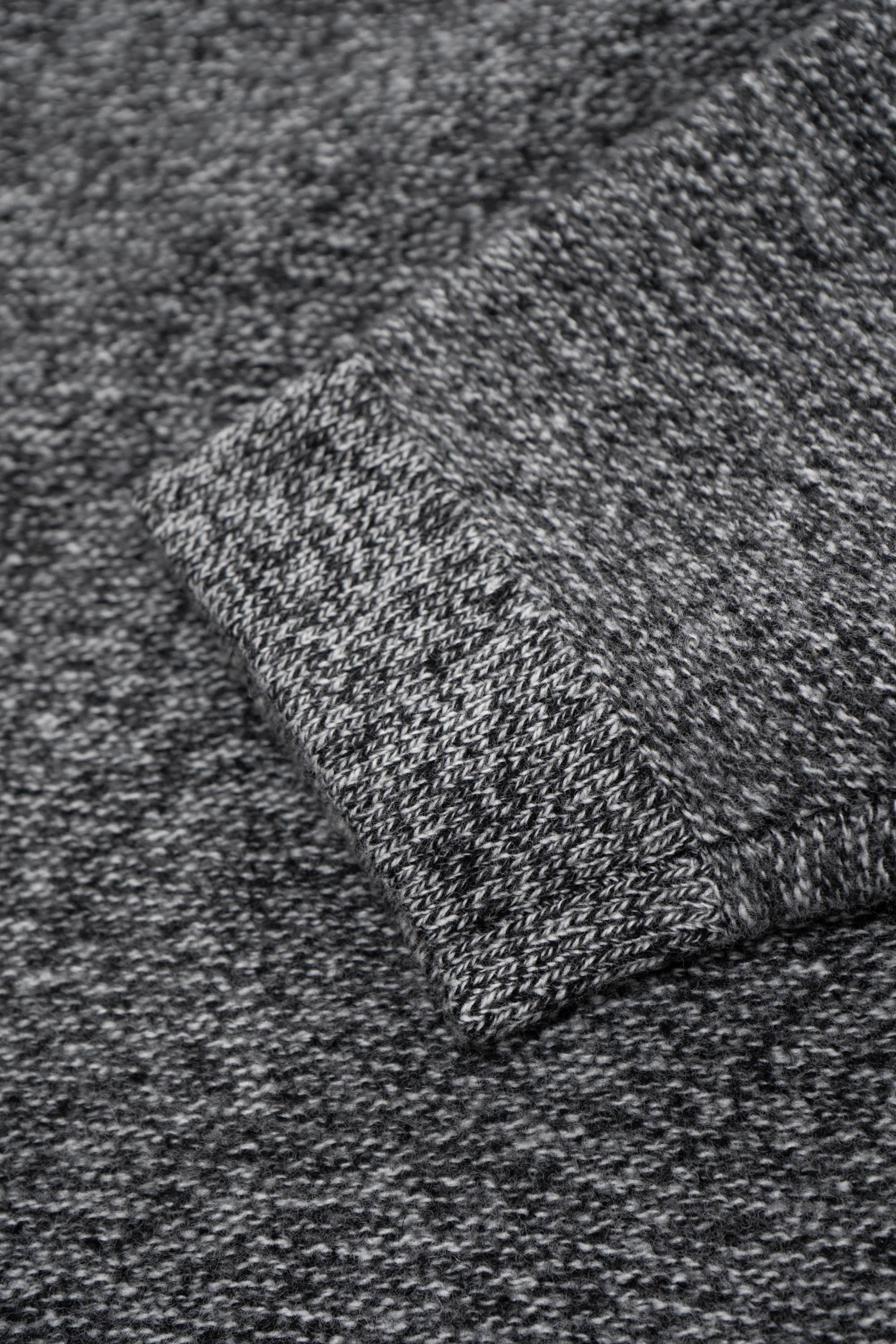 WOOL LINK ZIP CARDIGAN - BLACK TWIST sold by Lady White Co. product image thumbnail 5