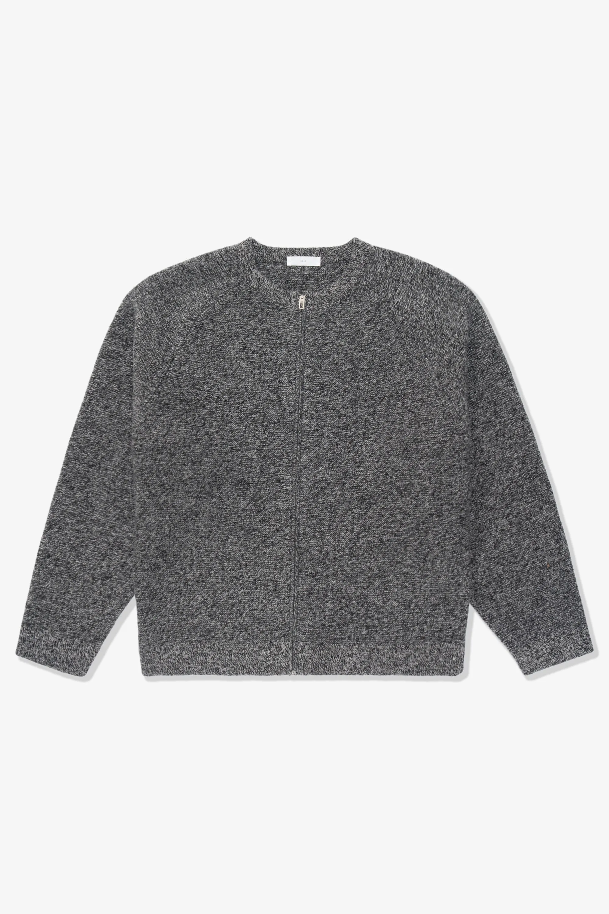 WOOL LINK ZIP CARDIGAN - BLACK TWIST sold by Lady White Co.