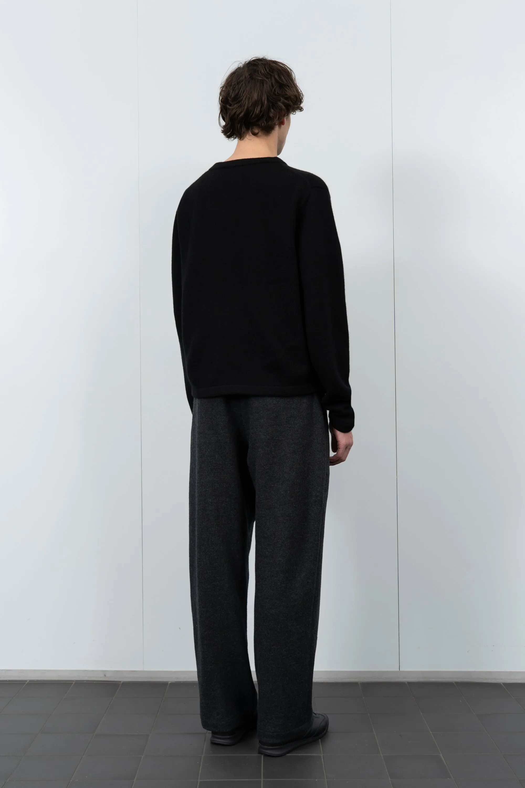 WOOL CASHMERE SWEATER - BLACK sold by Lady White Co. product image thumbnail 3
