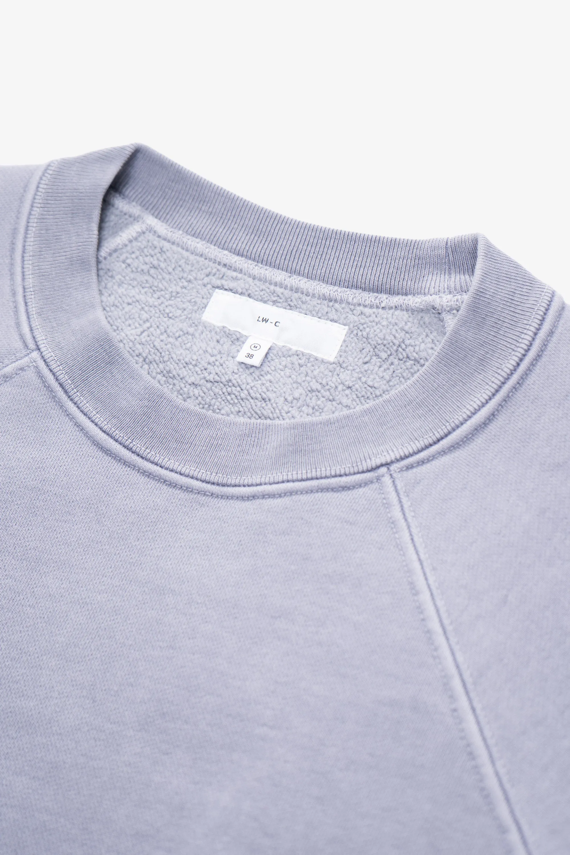 HEAVY GUSSET CREWNECK - LILAC GREY sold by Lady White Co. product image thumbnail 4