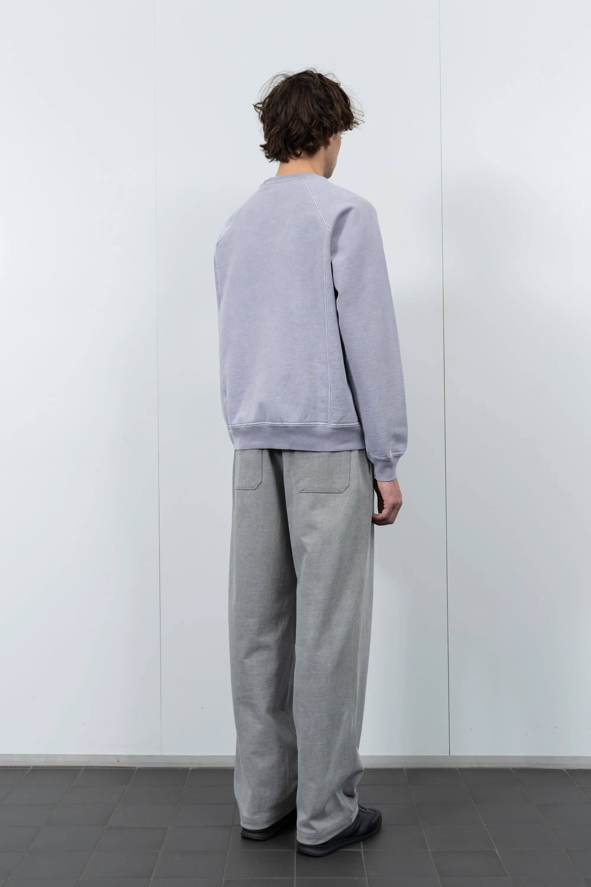 HEAVY GUSSET CREWNECK - LILAC GREY sold by Lady White Co. product image thumbnail 3