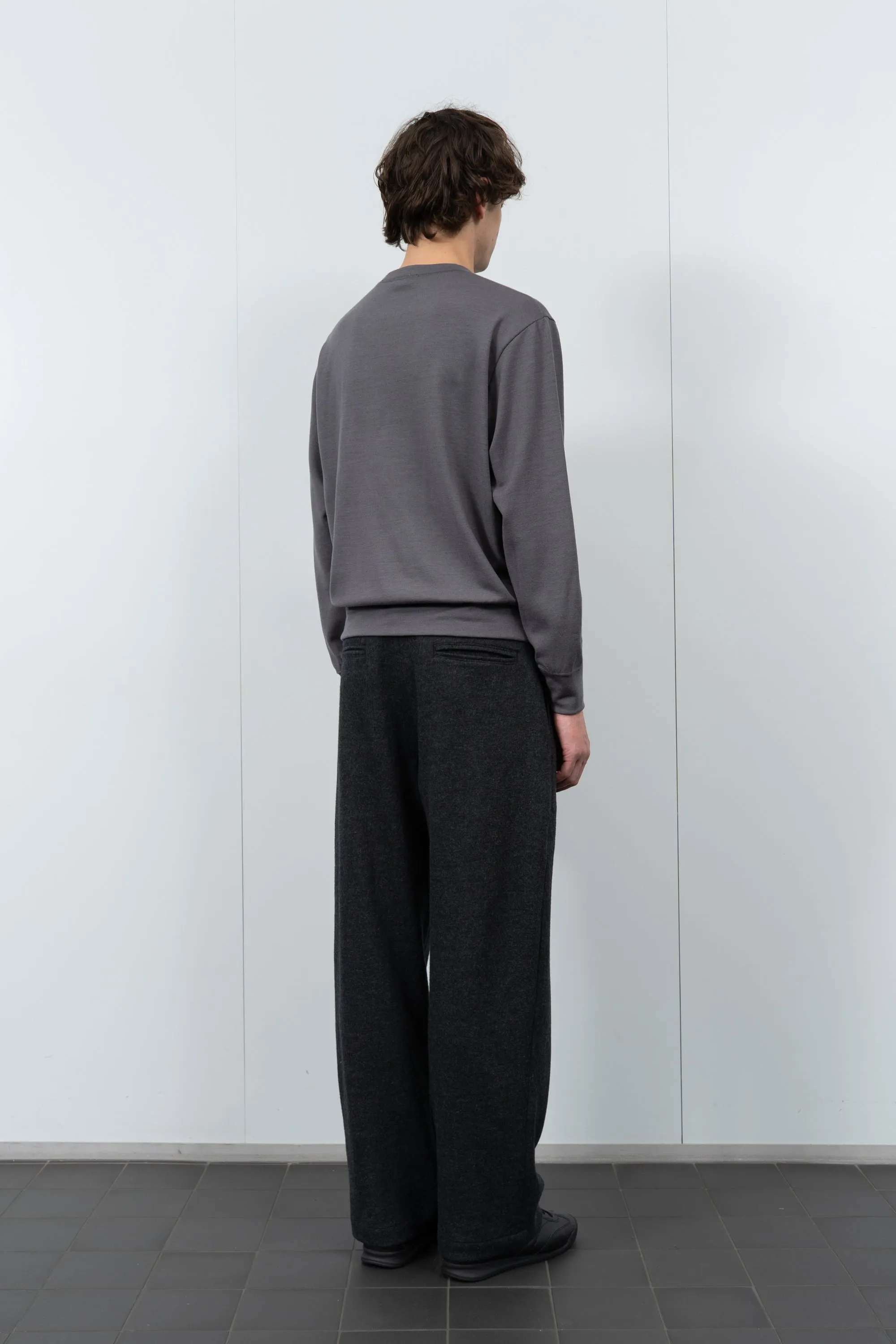 WOOL JERSEY SWEATER - SLATE GREY sold by Lady White Co. product image thumbnail 3