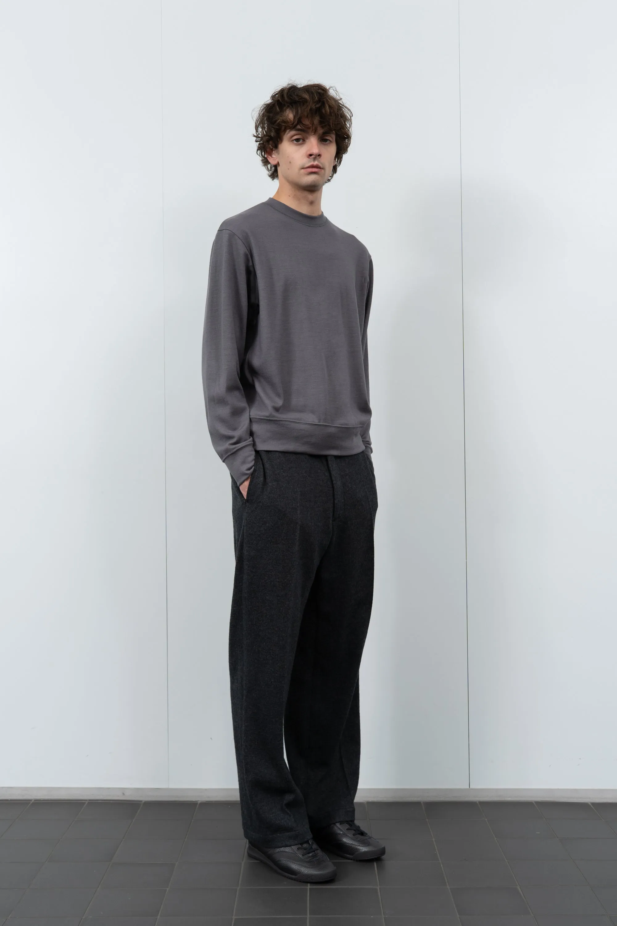 WOOL JERSEY SWEATER - SLATE GREY sold by Lady White Co. product image thumbnail 2